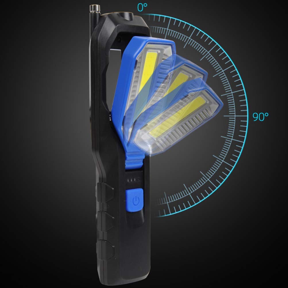 Rechargeable LED Magnetic Flashlight - Handheld Inspection Light for Car Repair, Work, and Emergency Use | Garneck Bright Torch with Long Battery Life