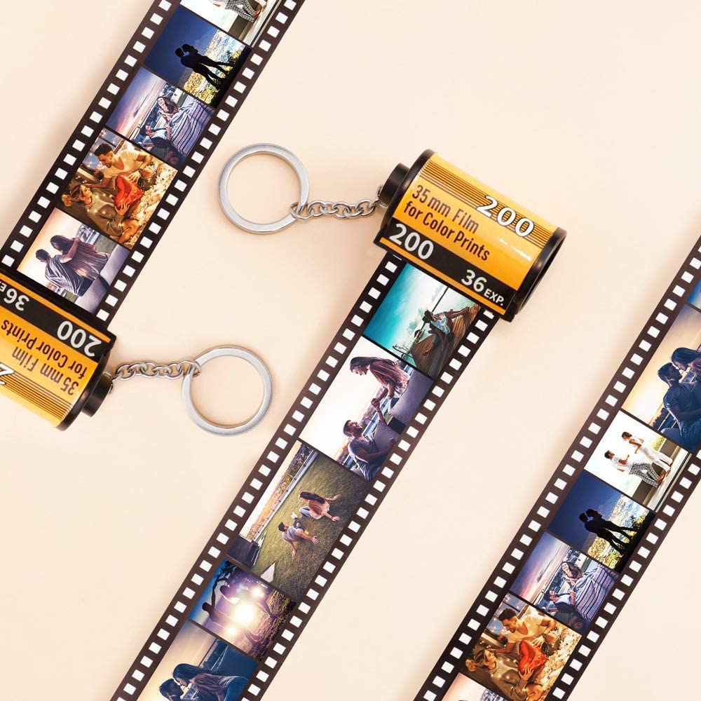 Custom Photo Keychain - Personalized Film Album Keychain Gift for DIY Lovers - Unique Creative Present for Birthdays, Anniversaries & Special Occasions