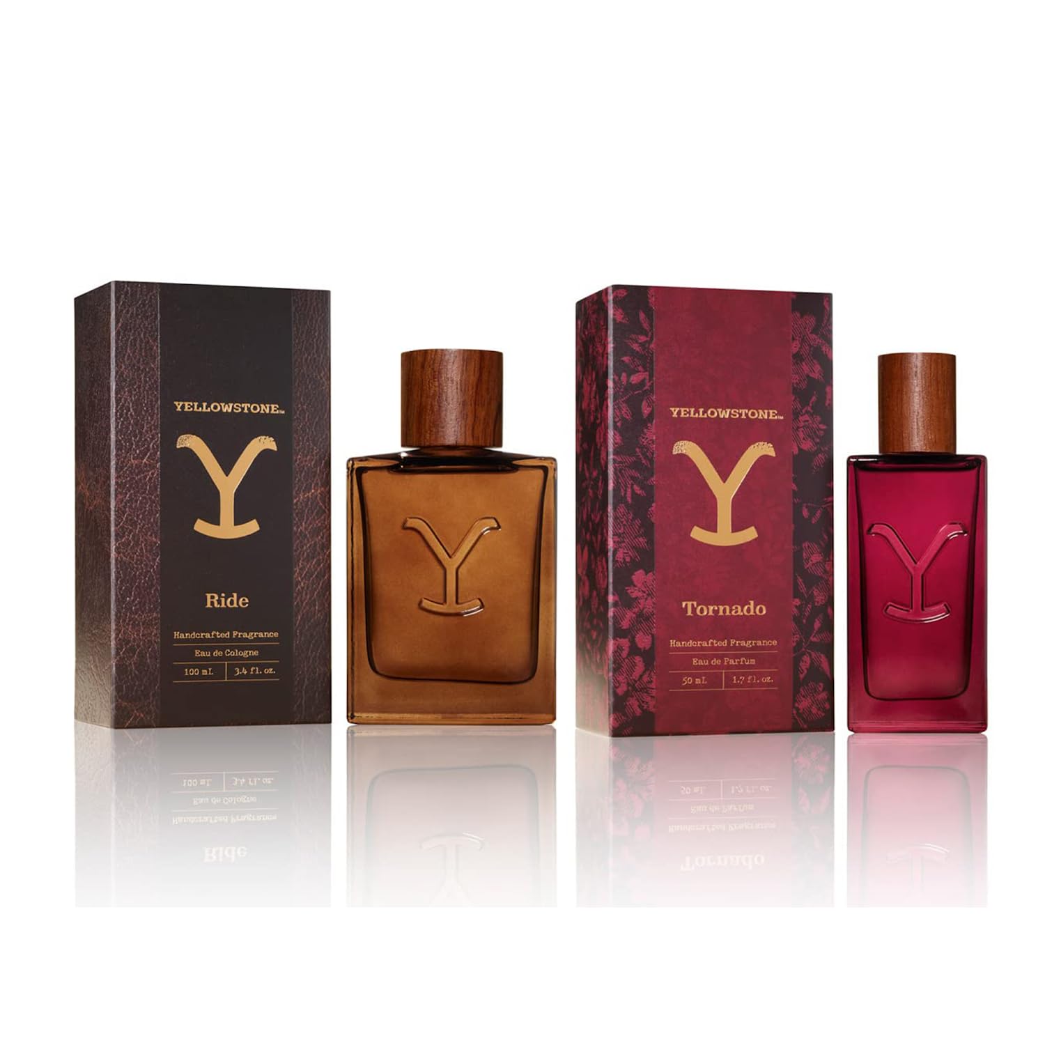 Tru Fragrance Beauty Yellowstone Ride Men's Cologne & Tornado Women's Perfume Set - His & Her Gift Bundle for Couples, Romantic Date Night & Anniversary Gifts