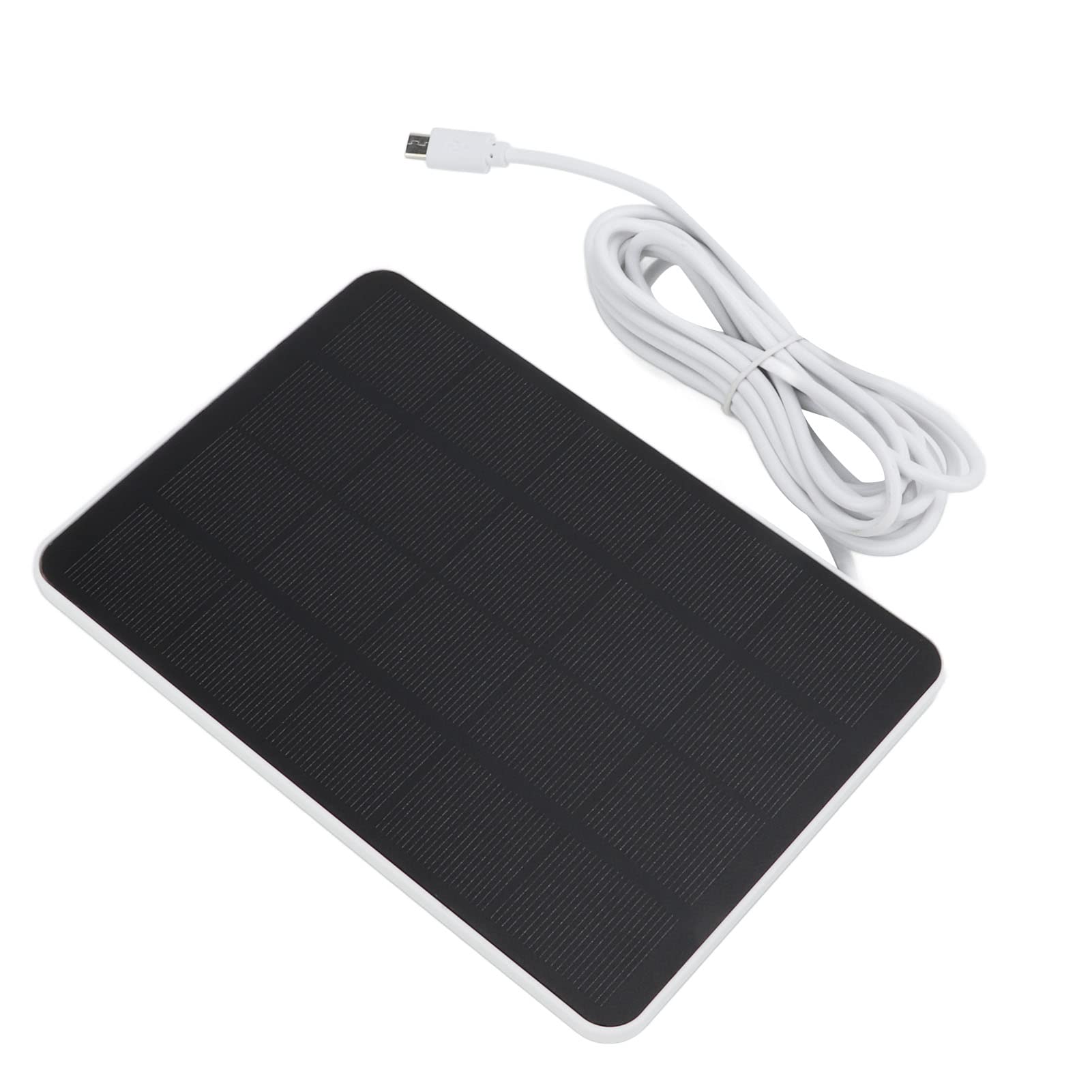YOKAM Solar Security Camera Outdoor - 5V Solar Panel Charger with 3M Cable & Wall Mount Bracket for Electric Fan - Ideal for Home, Garage & Backyard Surveillance