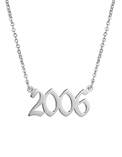 Year Necklace Silver-2006