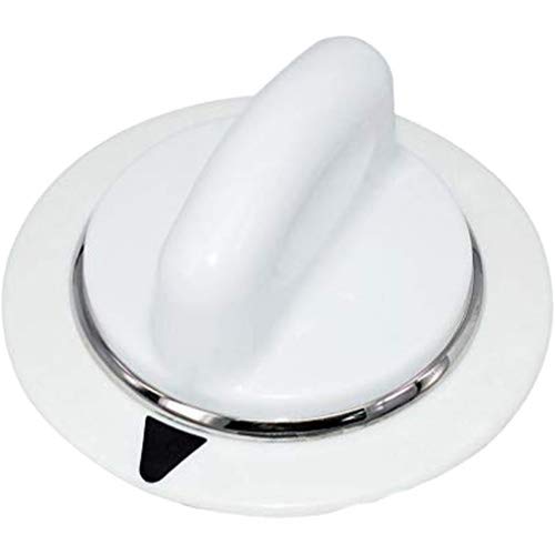 ClimaTek White Dryer Timer Knob Replacement for Monogram - EA1482197 - Perfect for Laundry Room & Appliance Repair