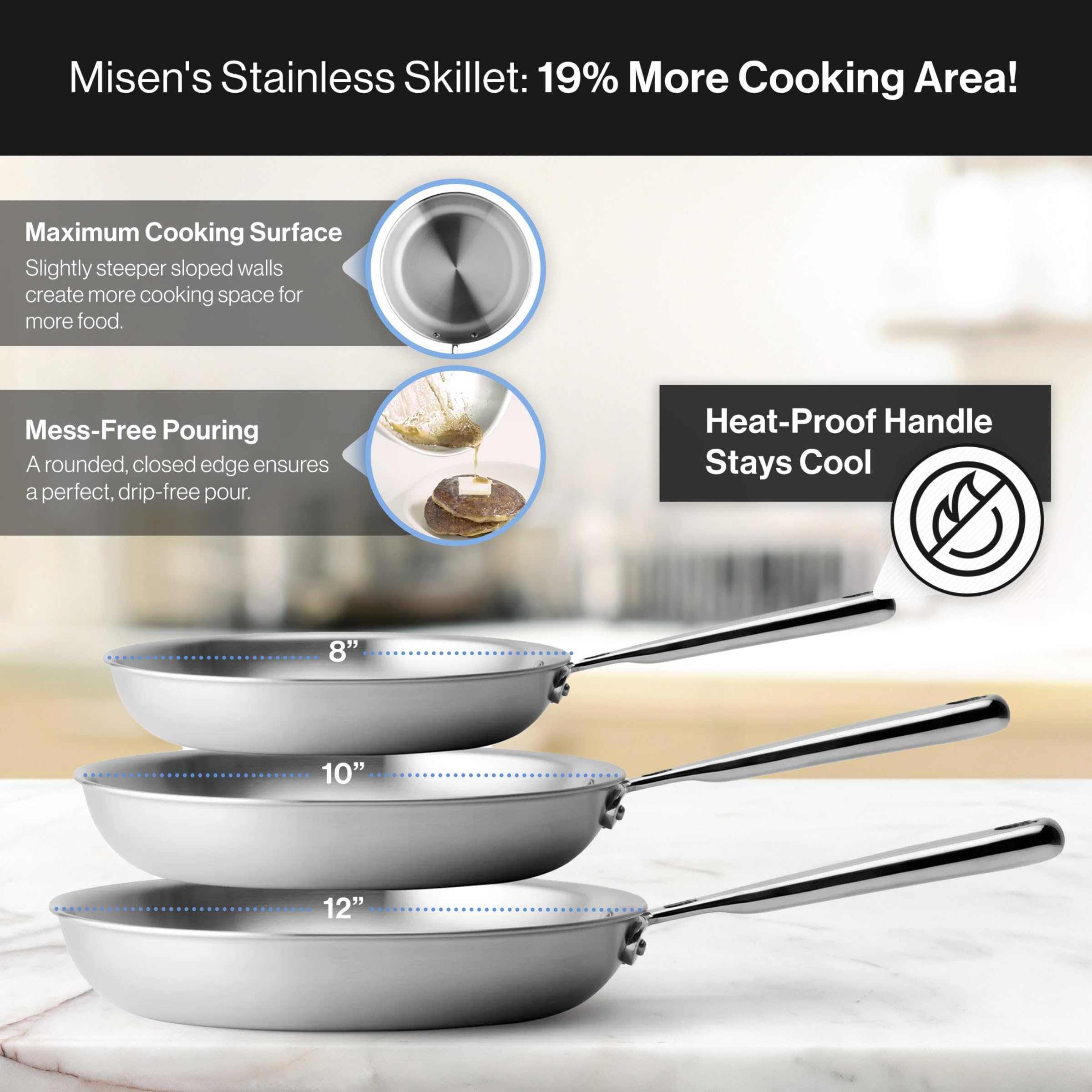 Misen 5-Ply Stainless Steel 8