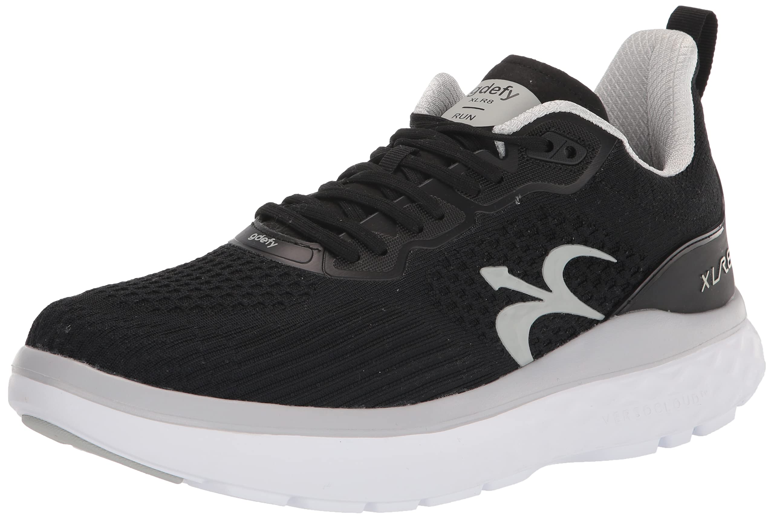 G-DEFY XLR8 Men's Supportive Running Shoes with VersoShock Technology – Arch Support, Wide & Diabetic-Friendly Shoes for Pain Relief from Prolonged Standing/Walking – Ideal for Work, Walking & Running – Free Custom Orthotic Included