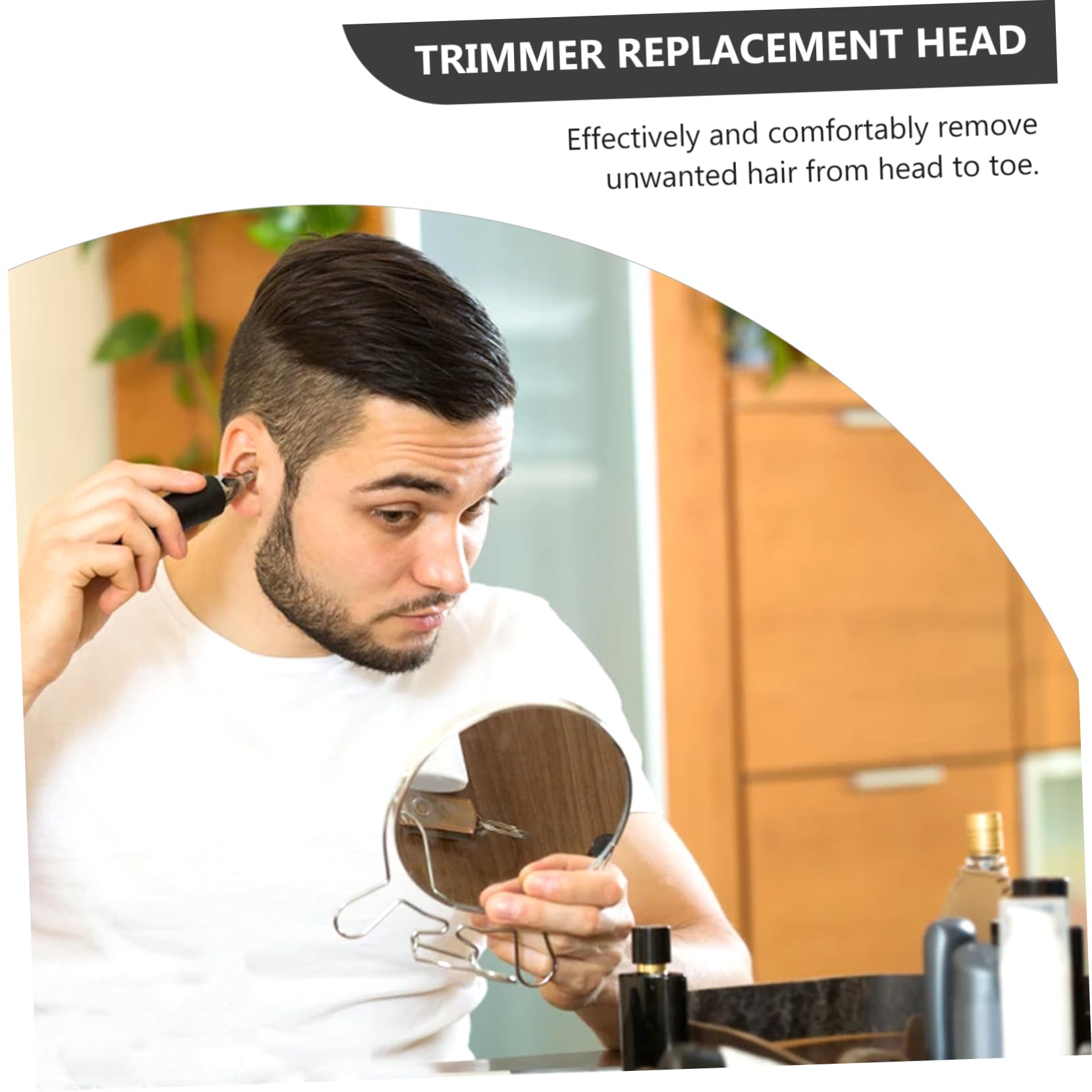8pcs Electric Nose Hair Trimmer Replacement Heads - Precision Facial Hair Remover for Men & Women - Perfect for Travel, Grooming Kits & Personal Care Routines