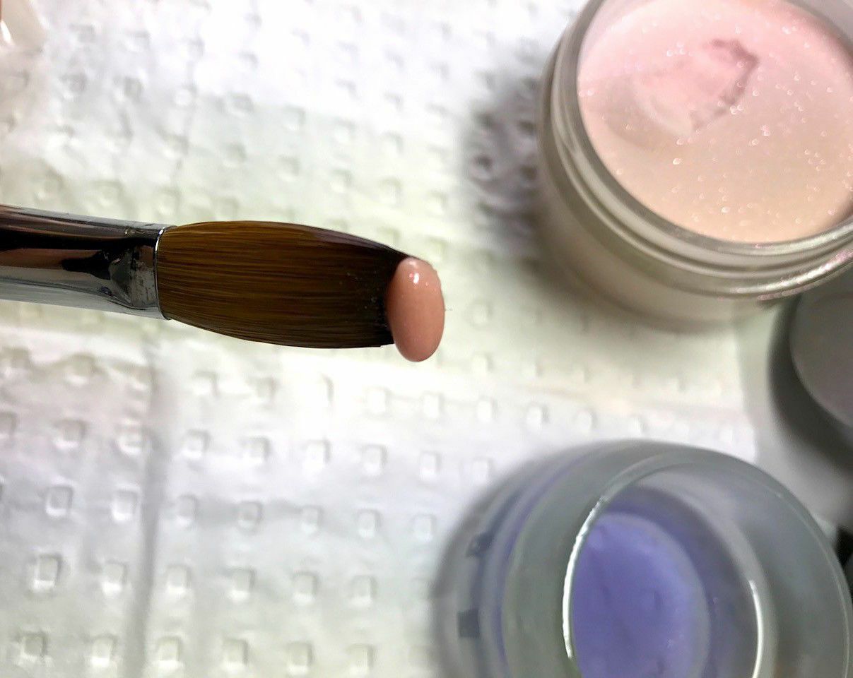 Premium Acrylic Kolinsky Nail Brush #18 - Professional Crimped Handle for Flawless Manicures & Nail Art - Perfect for Salons, DIY Nail Enthusiasts & Home Use