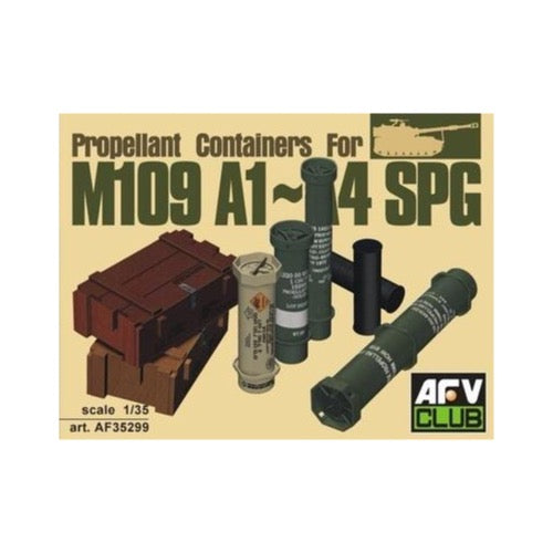 AFV 35299 1/35 Scale Propellant Containers for M109 A1/A4 Self-Propelled Howitzer - Perfect for Military Model Kits, Dioramas & Wargaming Scenes