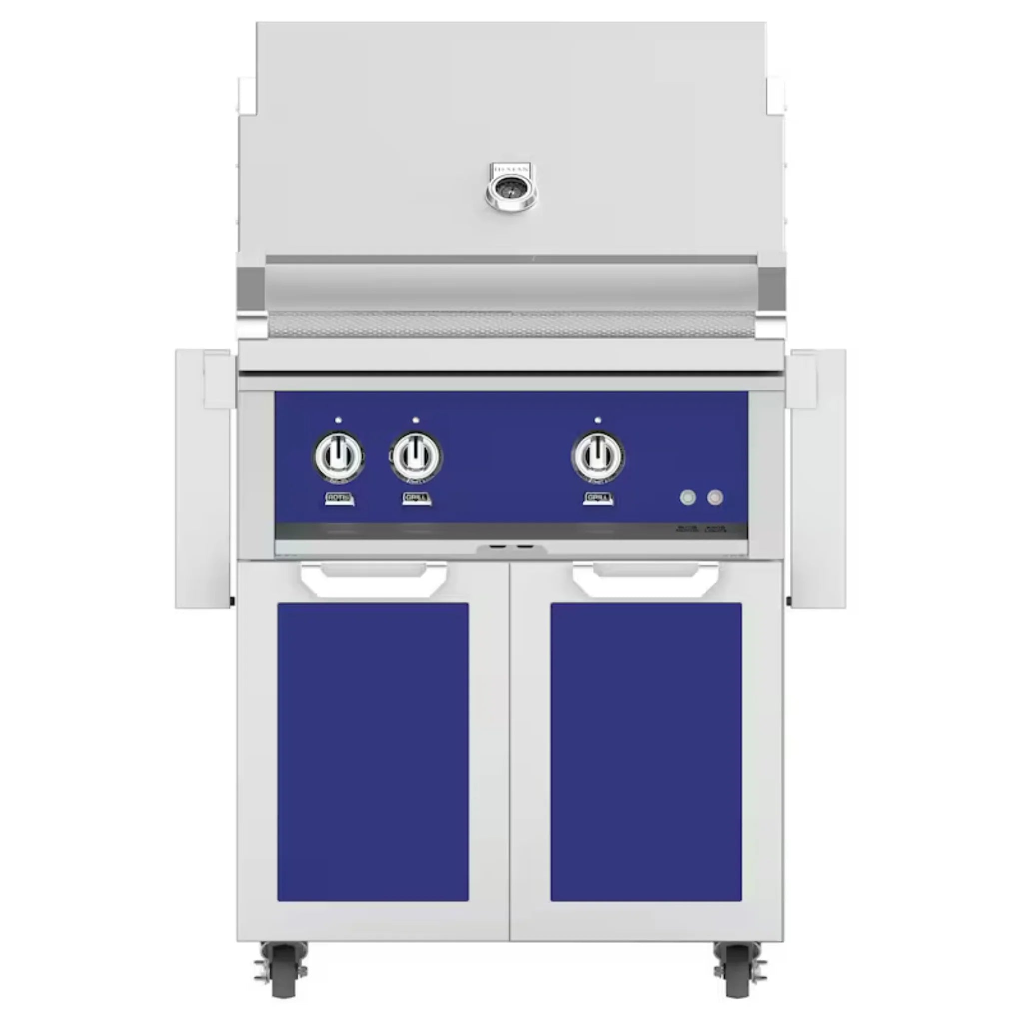 Hestan 30-Inch Freestanding Gas Grill with Double Access Doors - GBR30 GCD30 - Perfect for Outdoor Cooking, Backyard BBQs, and Patio Entertaining