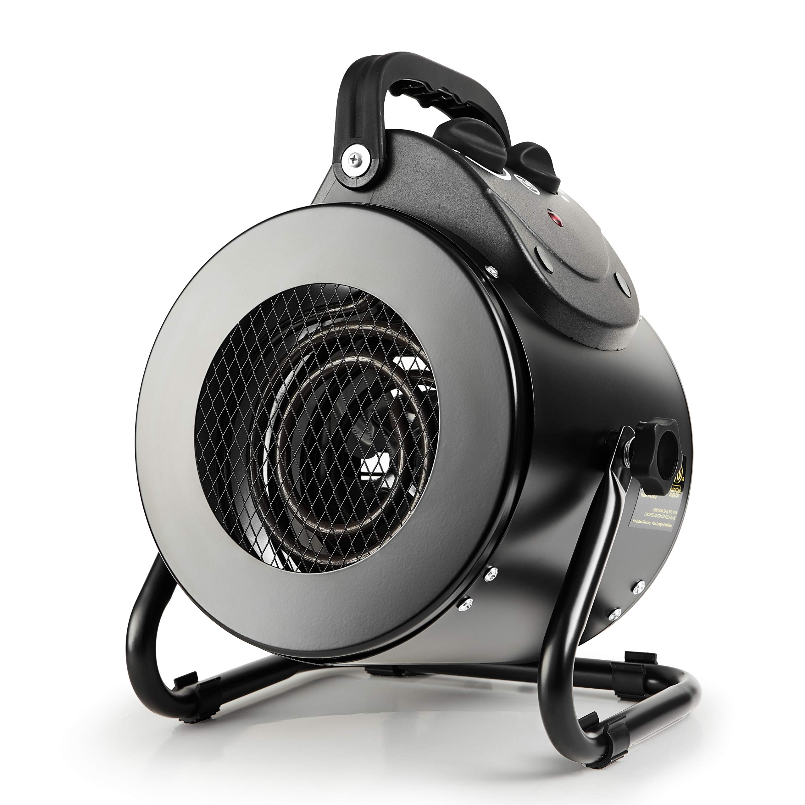 Portable Electric Heater Fan with Overheat Protection - Fast Heating Space Heater for Greenhouse, Grow Tent, Workplace & Home Office - Ideal for Indoor Winter Use & Small Spaces