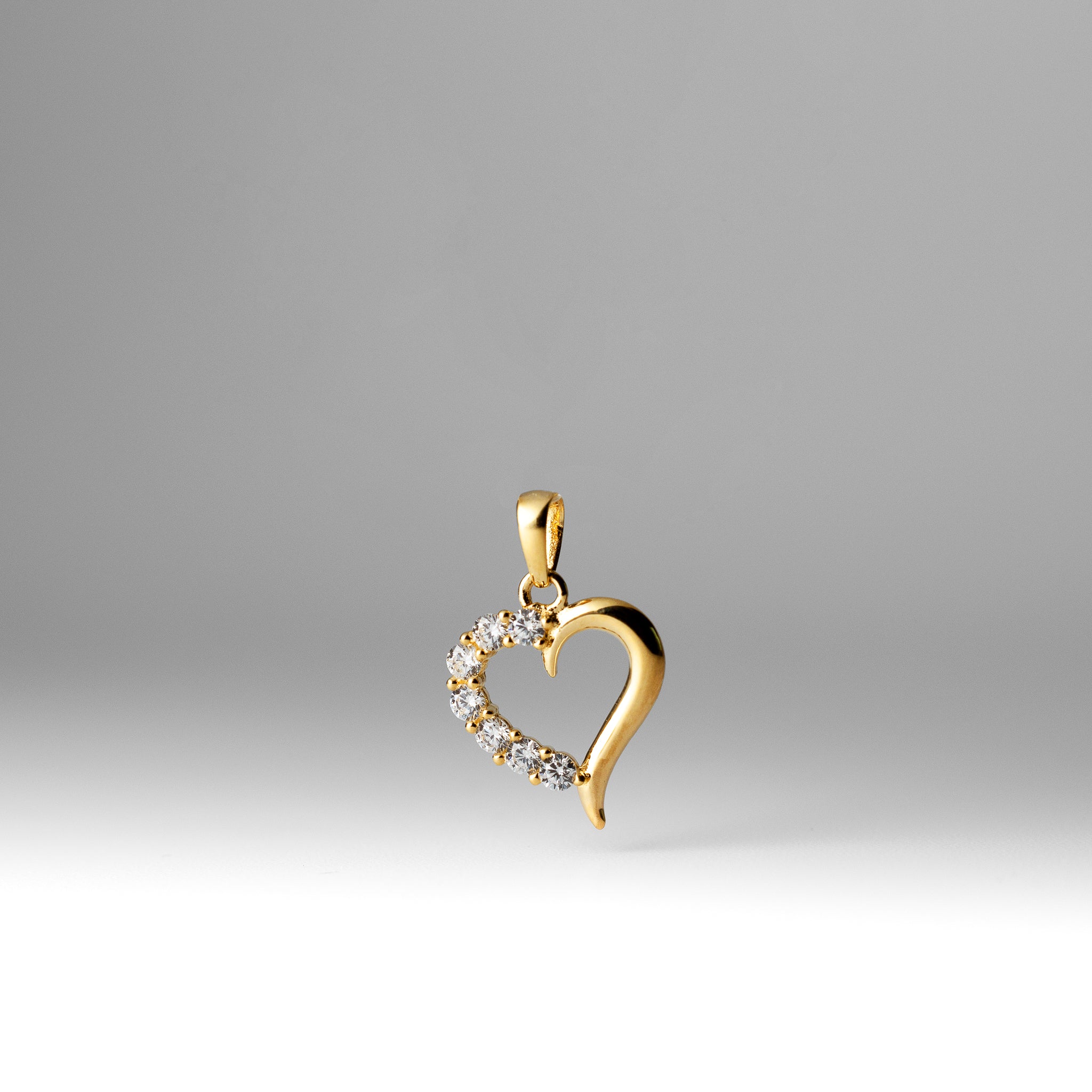 Gold Heart of an Angel Pendant Necklace with Cubic Zirconia - Elegant Jewelry Gift for Women, Perfect for Valentine's Day, Anniversary & Special Occasions