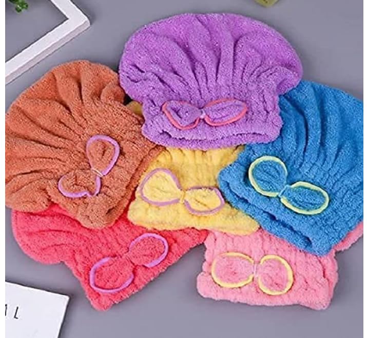 Premium Microfiber Hair Towel Wrap for Women - Soft & Absorbent Hair Turban for Quick Drying - Perfect for Post-Shower, Salon, Gym & Travel Use