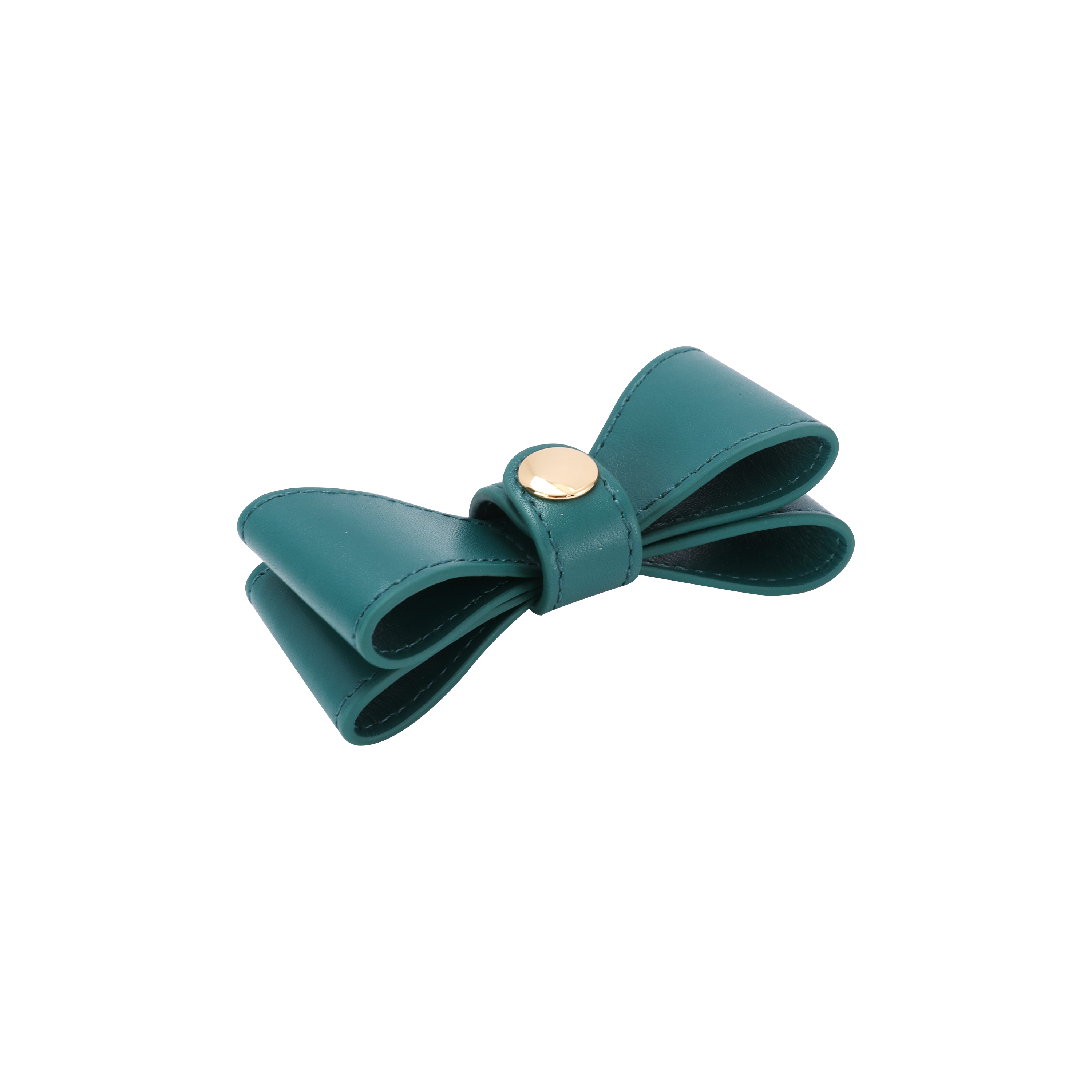 Emerald Green Leather Dog Bow Tie - Adjustable Pet Necktie for Small & Large Dogs - Perfect for Weddings, Parties & Photo Shoots
