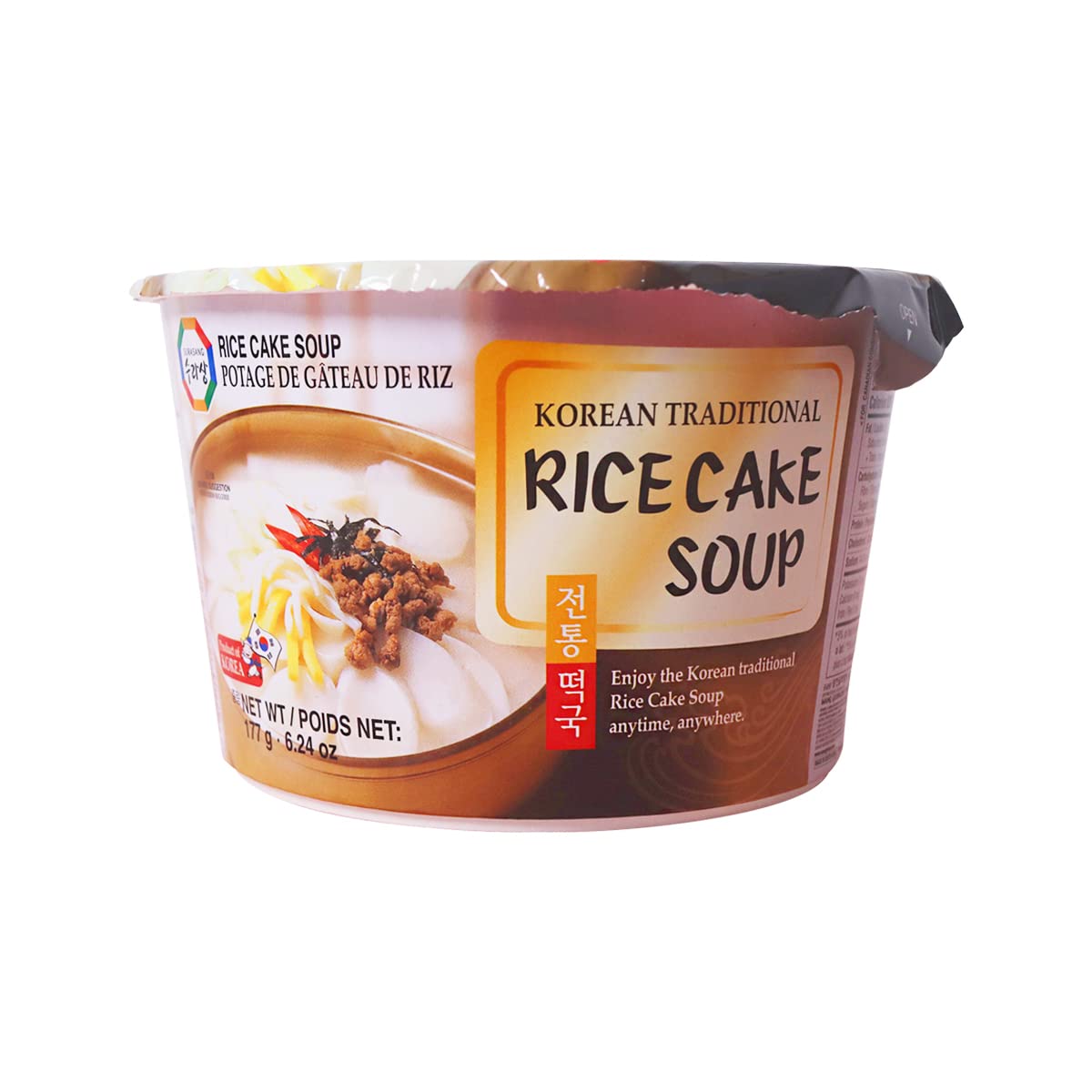 Premium Korean Tteokguk Rice Cake Soup - Traditional New Year's Dish, 6.3oz (Pack of 6) | Authentic & Nourishing | Perfect for Celebrations, Family Gatherings & Korean Cuisine Lovers