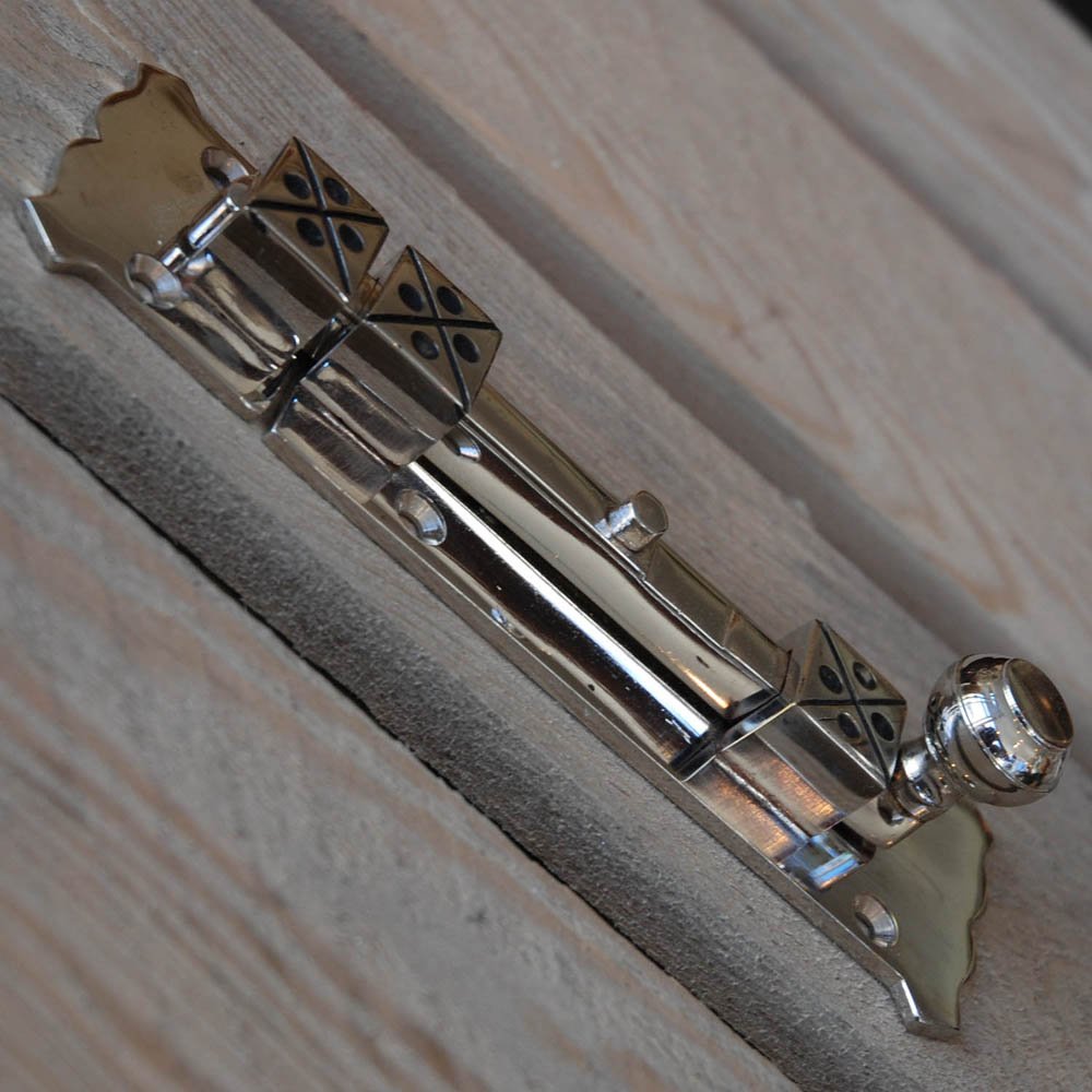 Vintage Nickel Arts & Crafts Bolts - Decorative Hardware for DIY Furniture, Cabinet Making & Home Restoration Projects