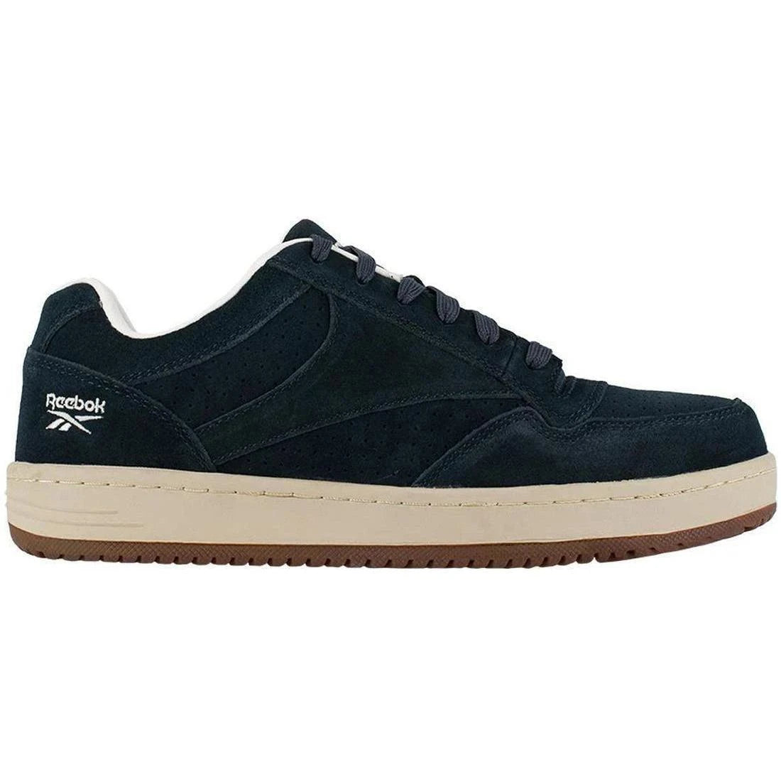 Soyay Steel Toe Athletic Work Shoes for Men - Navy Blue Safety Sneakers for Construction, Warehouse & Industrial Work