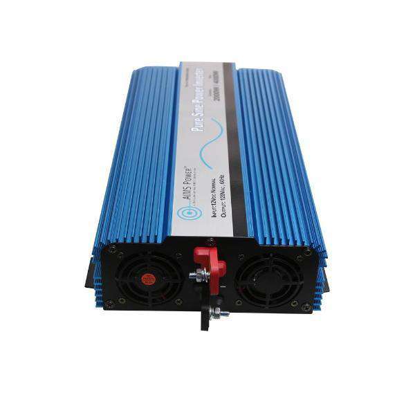 Aims Power PWRI200012120S 2000W Pure Sine Wave Power Inverter with USB Port & Remote Control for RVs, Boats, and Off-Grid Power - Reliable Backup for Home & Outdoor Use