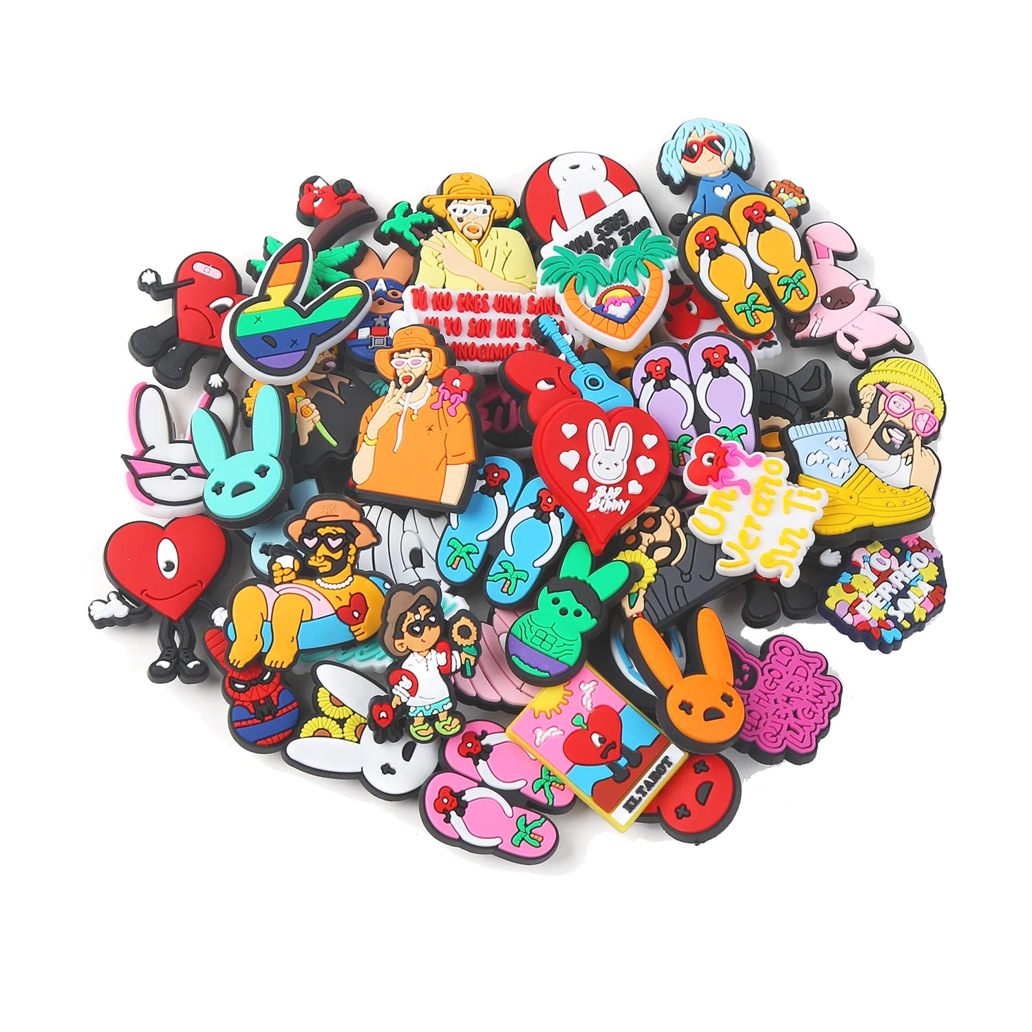 28/54 Pcs Shoe Charms for Crocs - PVC Unique Personalized Jibbitz Charms for Men, Women, Girls & Boys - Perfect for Festival, Party Favors & DIY Footwear Decoration
