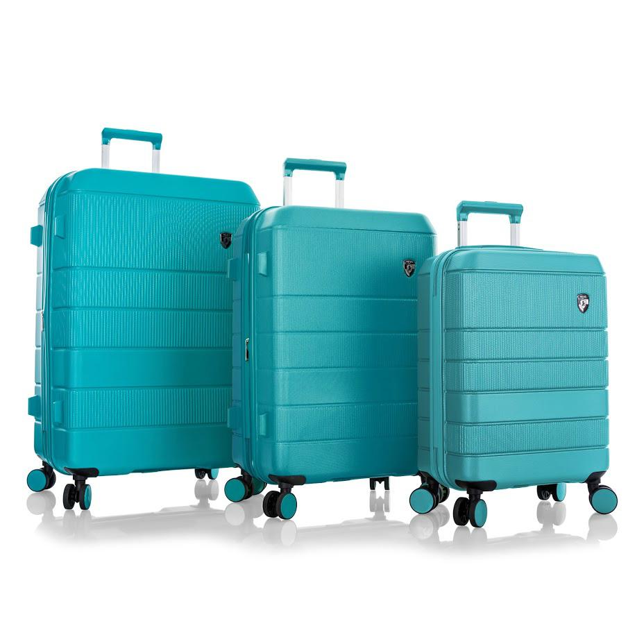 Heys Neo 3 Piece Spinner Luggage Set - Lightweight Expandable Carry-On Spinner Suitcase for Travel & Business Trips