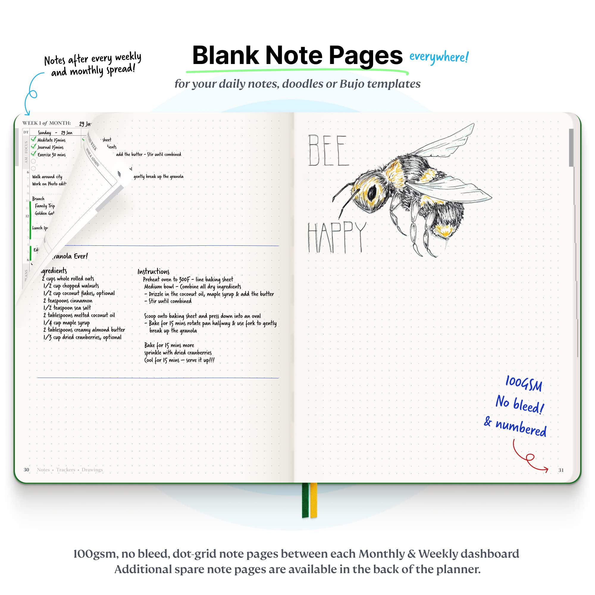 Roterunner B5 Undated Planner 2025 - 7.5