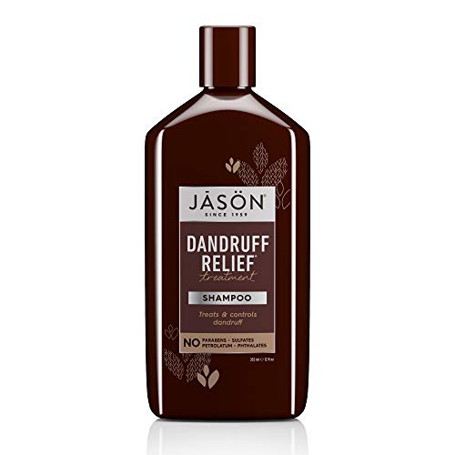 Jason Anti-Dandruff Shampoo for Scalp Treatment - 12 Fl Oz (355ml) - Soothes Itchy Scalp & Controls Flakes - Ideal for Daily Use & Sensitive Scalp Care