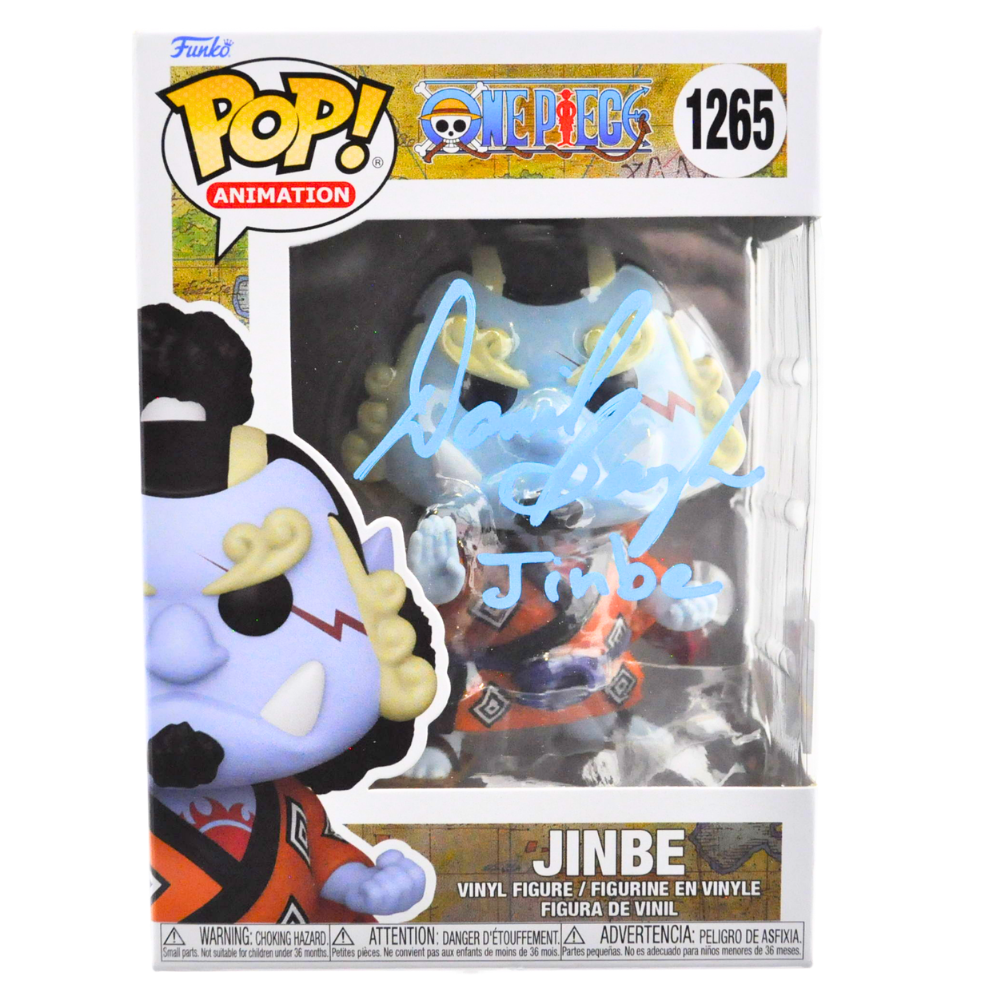 Daniel Baugh Signed One Piece Jinbe Pop Vinyl Figure - Limited Edition 1265/35 - Anime Collectible for Fans & Home Display
