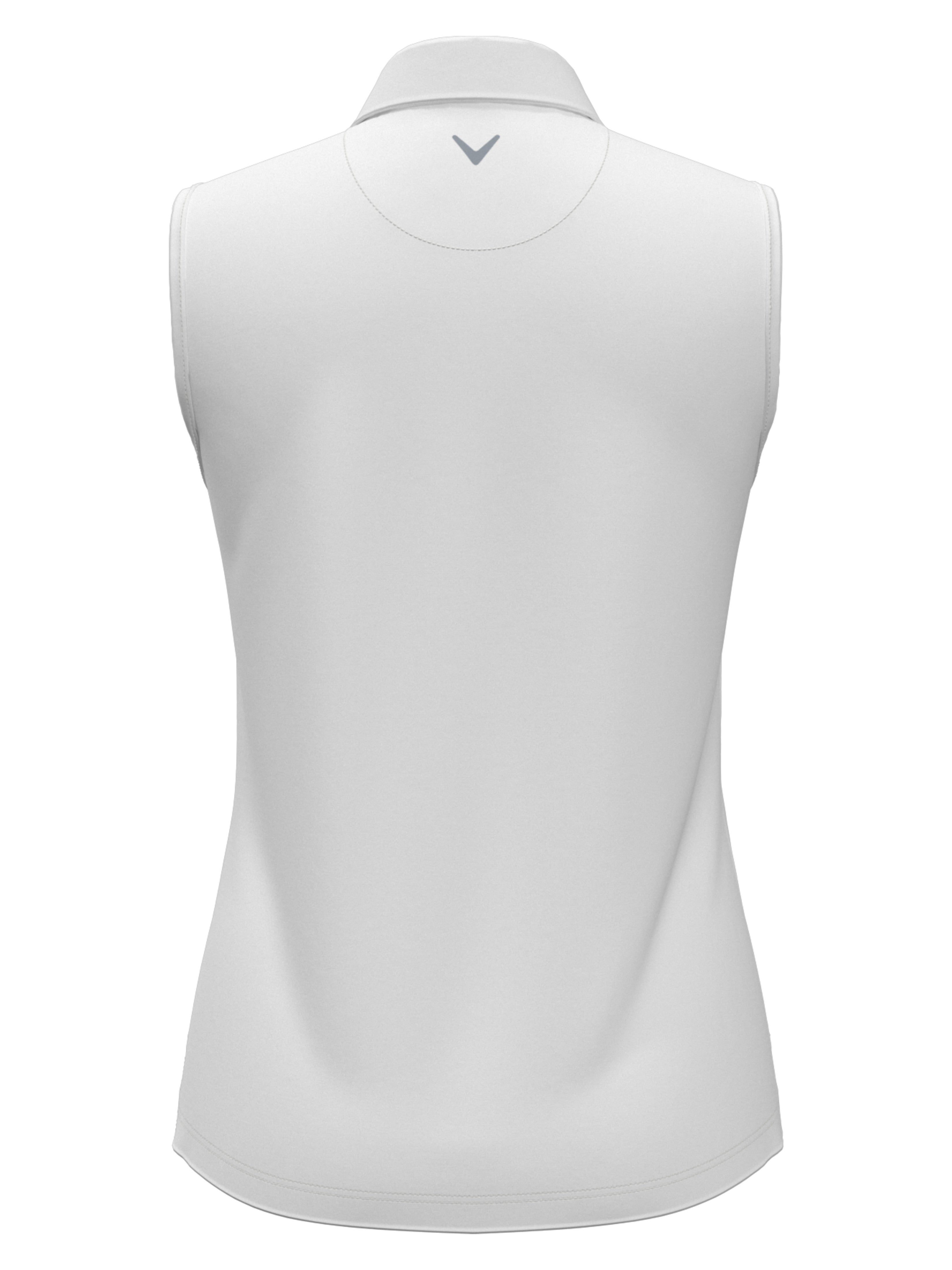 Women's 1/4 Zip Solid Sleeveless Golf Polo Shirt - Breathable Moisture-Wicking Athletic Top for Golf, Tennis & Outdoor Sports
