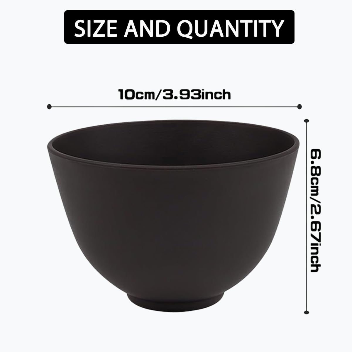 6-Piece Silicone Mixing Bowl Set - 3.93-Inch Microwave Safe Bowls for Facial Treatments, Skin Care & Aestheticians - Perfect for Masks, Mud Masks & Beauty Products - Ideal for Salon, Spa & Home Skincare Routines