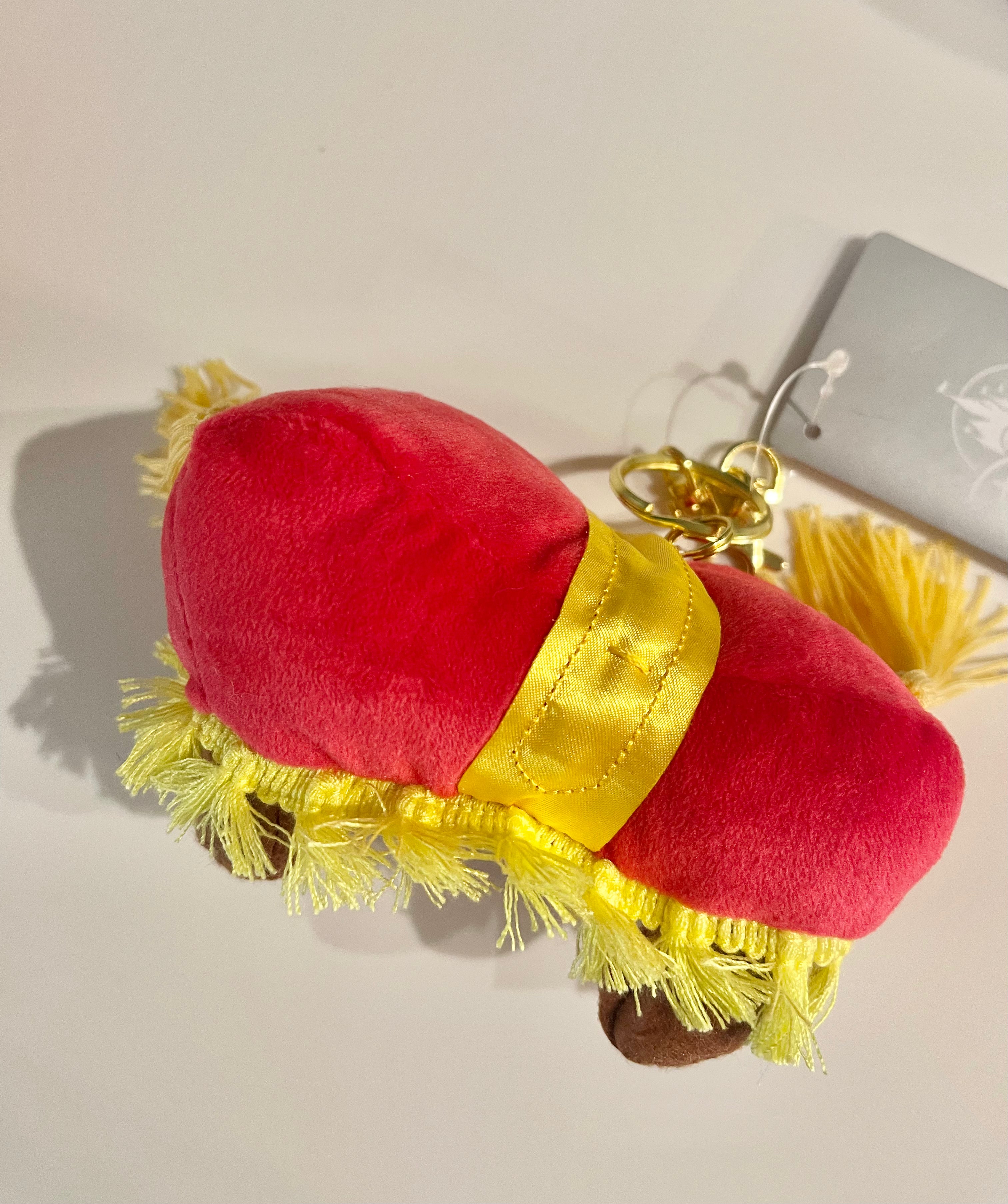 Disney Japan Sultan Plush Keychain - Aladdin Character Soft Toy for Bags, Keys & Gifts | Cute Collectible Accessory for Disney Fans