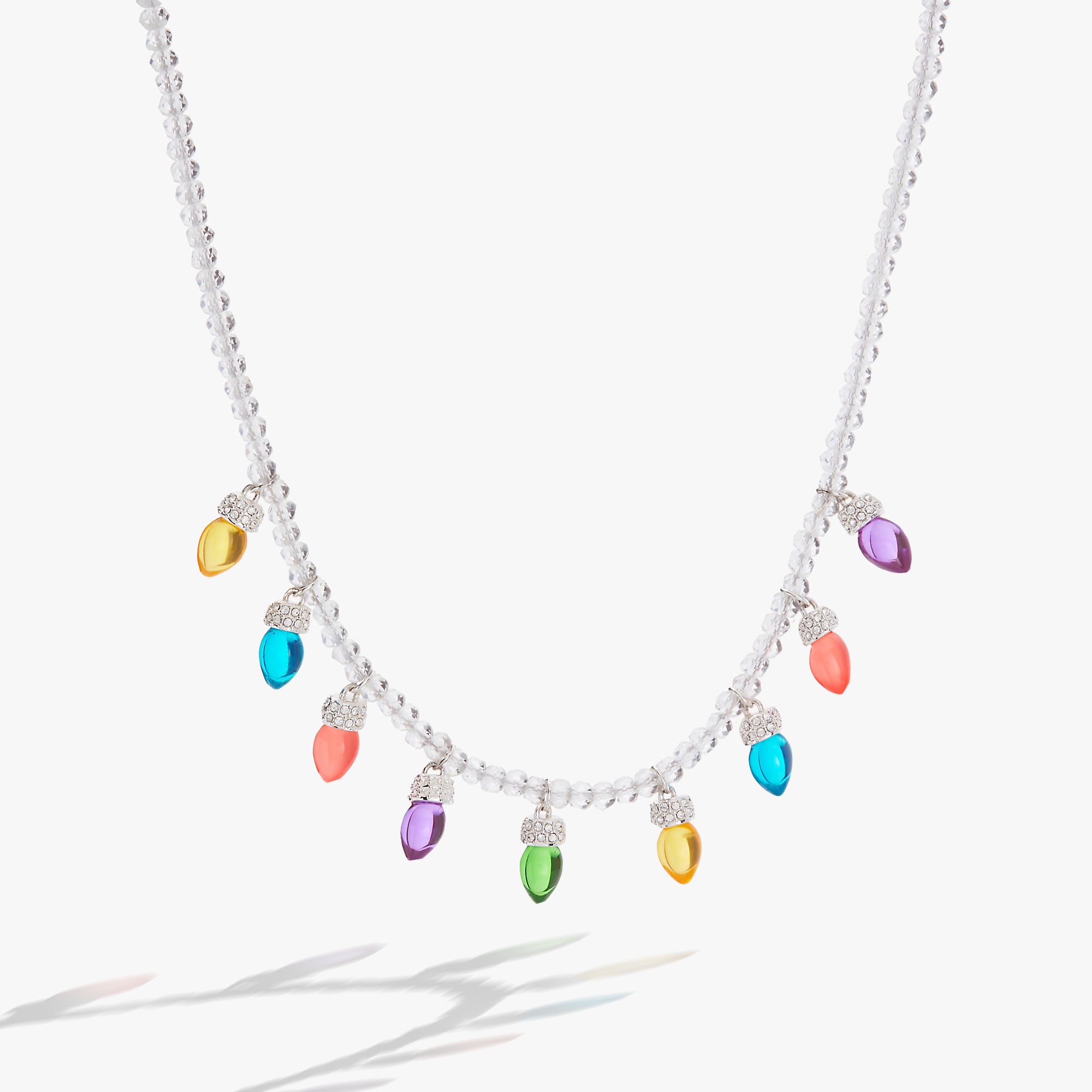 Christmas Light Bulb Necklace - Festive Holiday LED Jewelry for Women & Girls - Perfect for Christmas Parties, Gifts & Seasonal Decorations