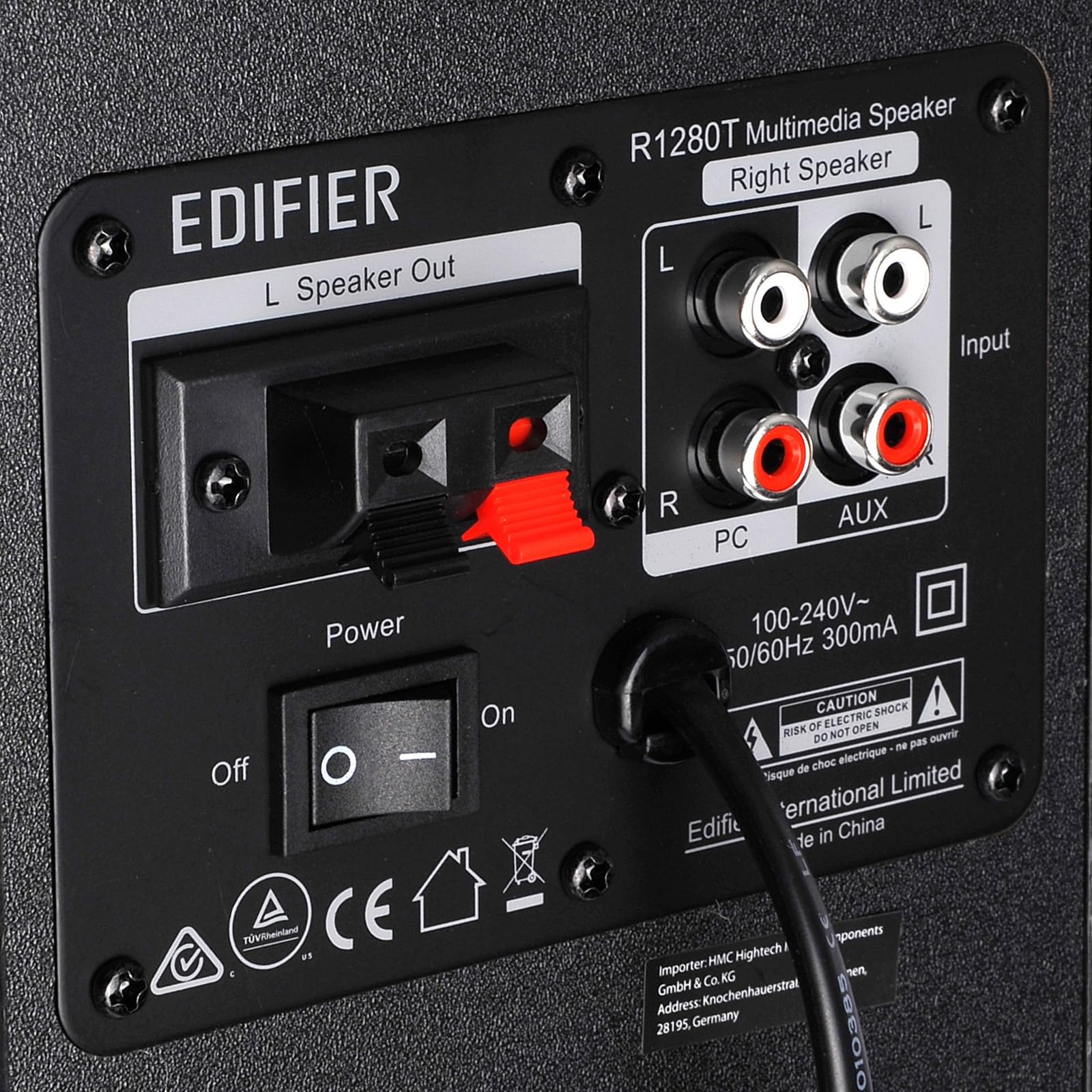Edifier R1280T Active Bookshelf Speakers - 2.0 Studio Monitor Speakers with 42W RMS Power (Black) - Perfect for Home Audio, Gaming & Music Production