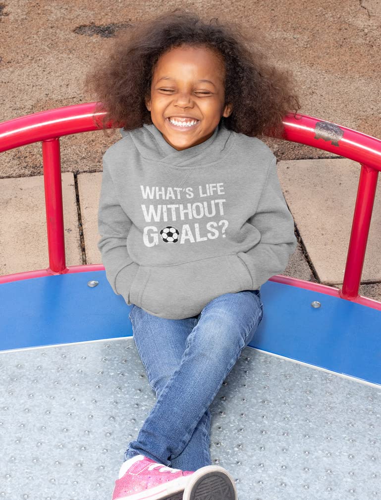 Goals Hoodie for Boys & Girls - Soccer Player Youth Hooded Sweatshirt Gift - Perfect for Sports, School & Casual Wear