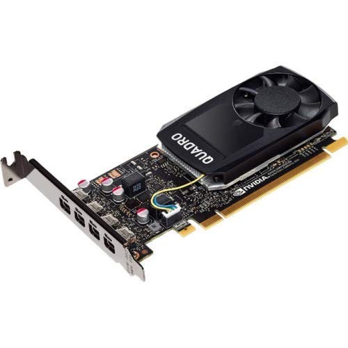 PNY NVIDIA Quadro P1000 4GB GDDR5 Professional Graphics Card (VCQP1000-PB) - Certified Renewed for CAD, 3D Modeling & Video Editing Workstations
