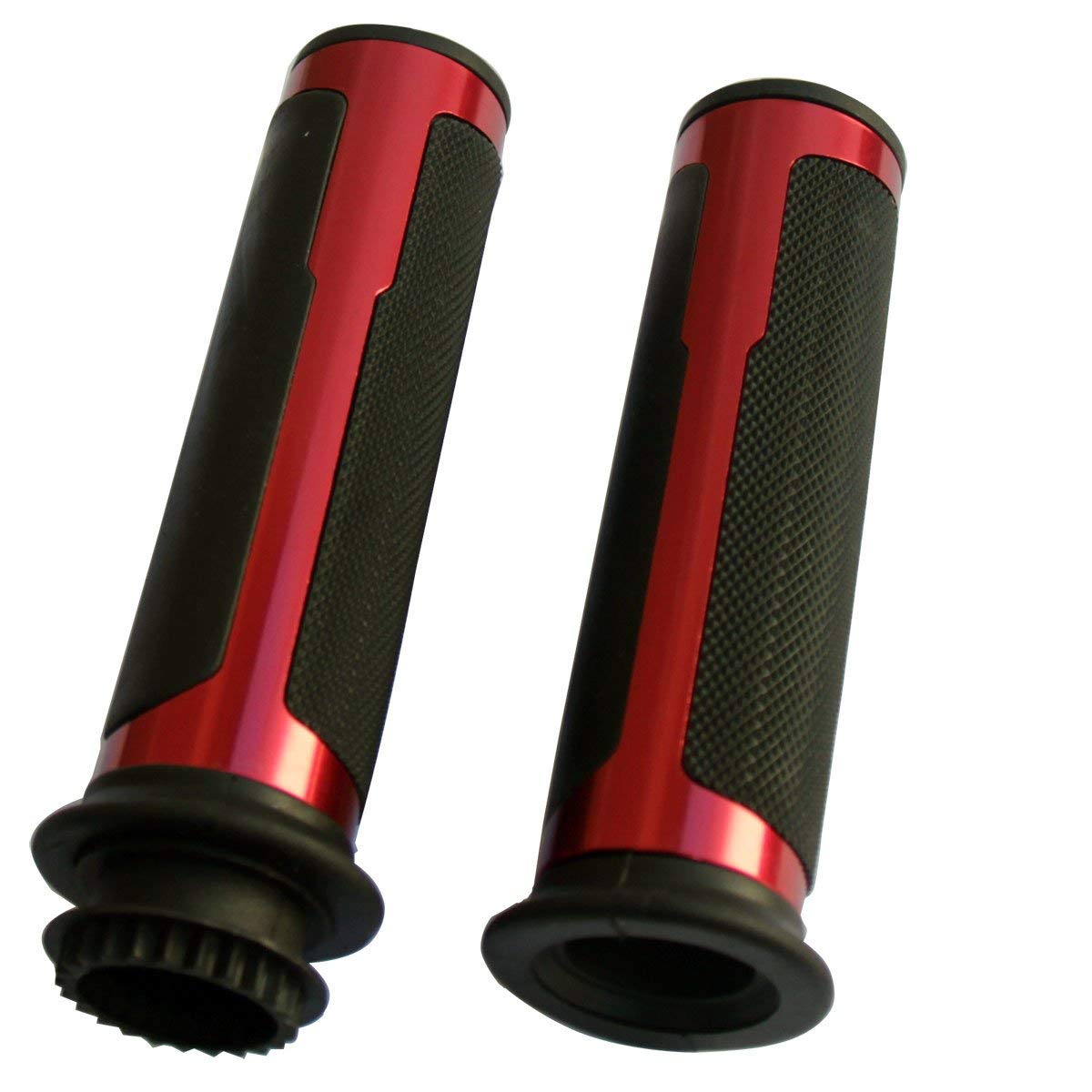 Ducati Monster 696 Motorcycle Handlebar Grips - Red 7/8