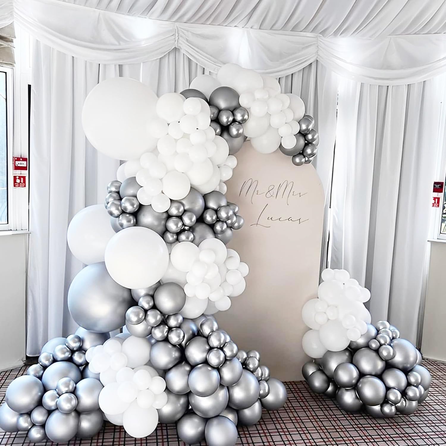 66-Pack 12 Inch Chrome Silver Latex Party Balloons - Metallic Balloons for Graduation, Wedding, Birthday, New Year, Baby Shower & Anniversary - Holiday Party Decorations & Event Backdrop Photography