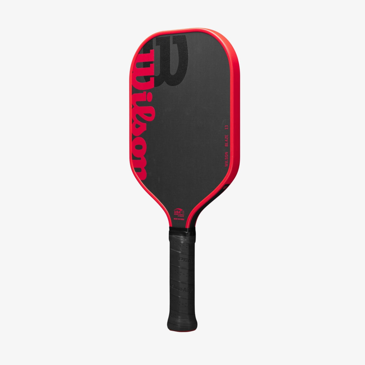 Wilson Blaze 13 Pickleball Paddle - Premium Carbon Fiber Face with Cushion Grip (Black/Red) - Perfect for Competitive Play & Recreational Games
