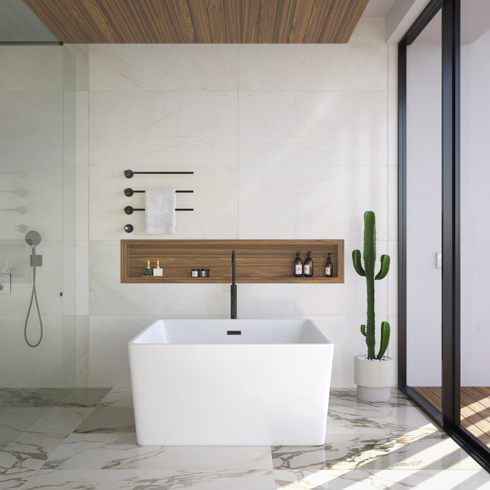 Claire 3 Bar Electric Towel Warmer - Matte Black Finish | Fast Heating Bathroom Towel Heater | Perfect for Spa, Luxury Hotels & Cozy Home Use