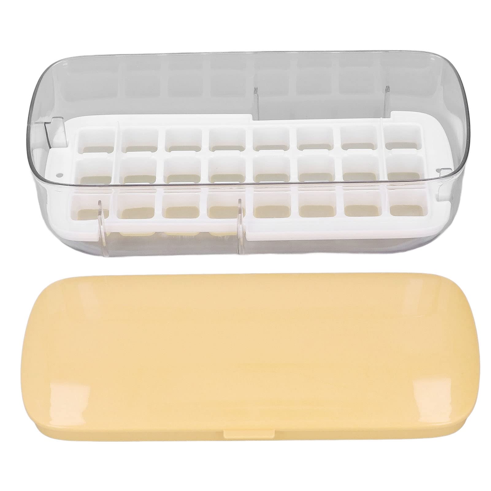 Press Type Ice Maker - BPA Free DIY Silicone Ice Cube Tray with Lid for Freezer | Perfect for Whiskey, Cocktails, Tea & Coffee | Reusable Pink Ice Mold for Home Bars & Parties