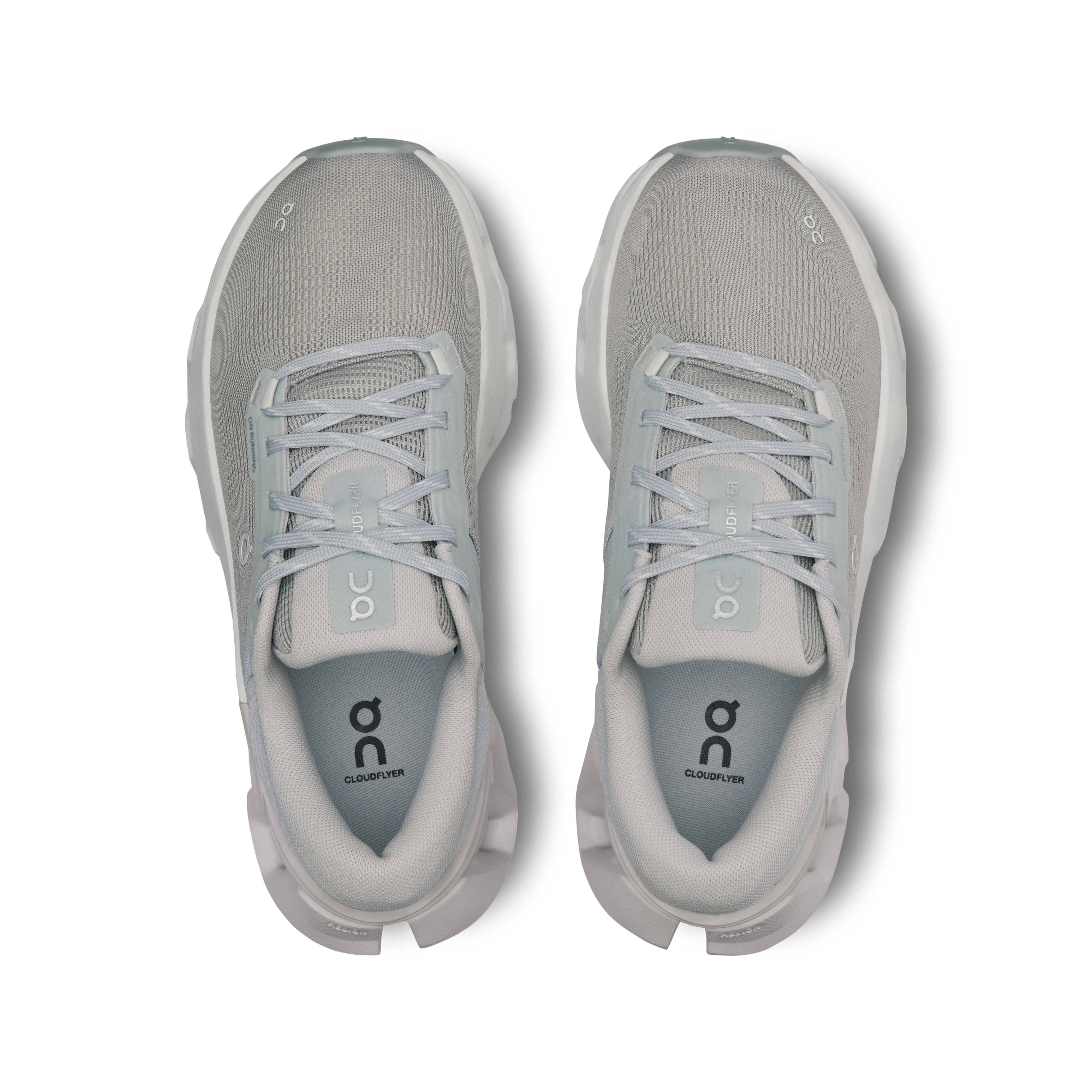 On Running Women's Cloudflyer 5 Running Shoes - Lightweight & Cushioned for Road Running - Glacier/Wolf Color - Perfect for Jogging, Gym Workouts & Daily Wear