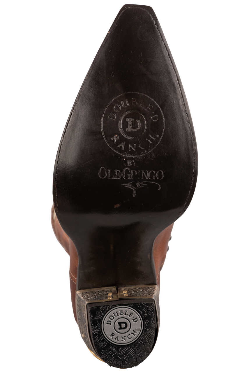 Old Gringo Double D Ranch Cattleman Boots - Brown Leather Cowboy Boots for Men & Women | Perfect for Western Rides, Country Music Festivals & Casual Wear