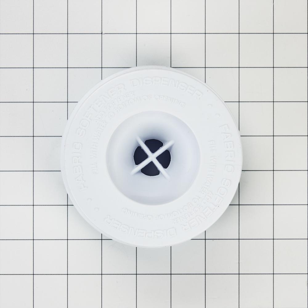 Amana WP63594 Fabric Softener Dispenser Cup for Top Load Washing Machine - White | Laundry Room Accessory for Soft Clothes & Fresh Scent