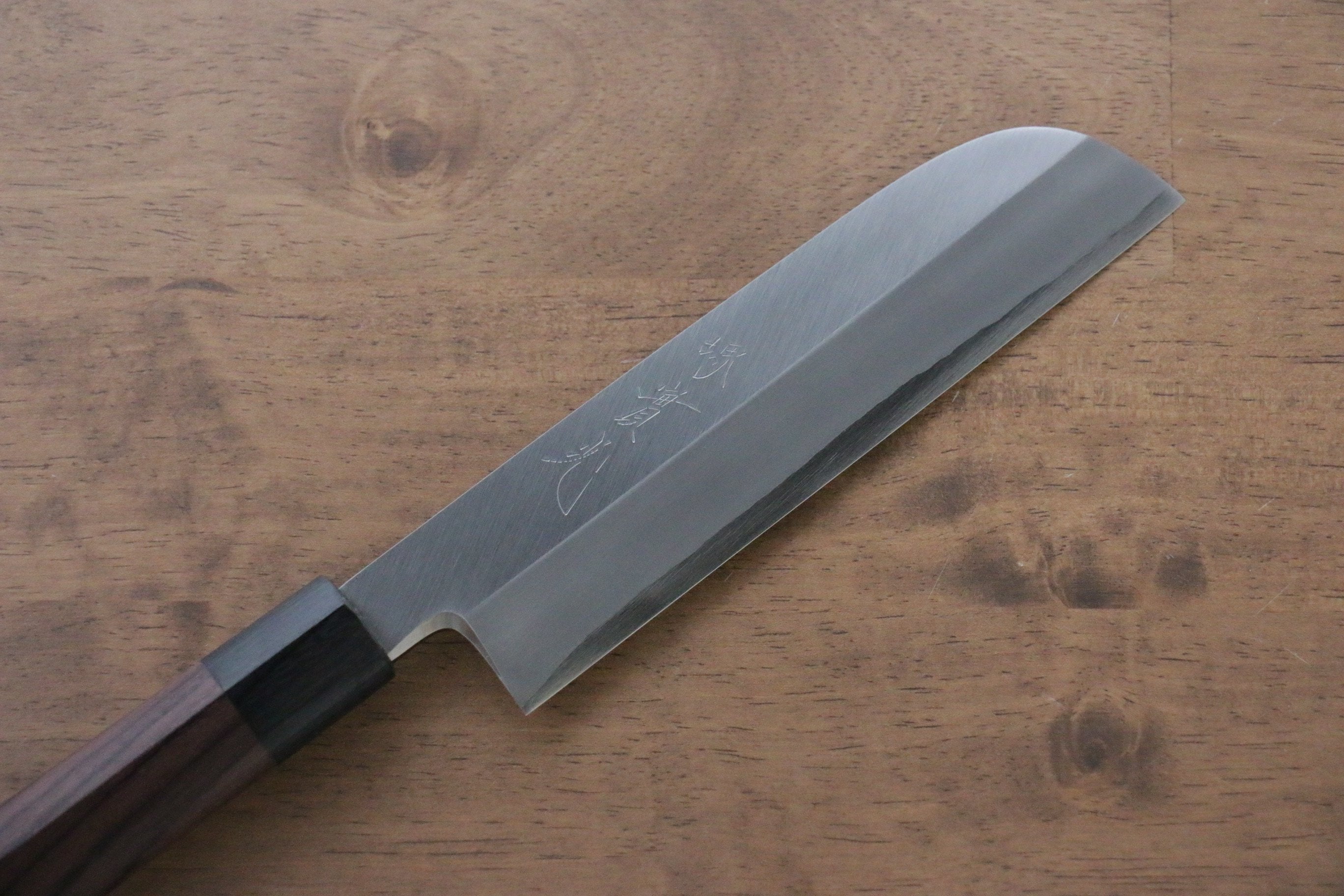 Jikko Silver Steel No.3 Kamagata Usuba 180mm Japanese Professional Chef Knife with Premium Shitan Handle - Perfect for Sushi, Vegetables & Precision Cutting