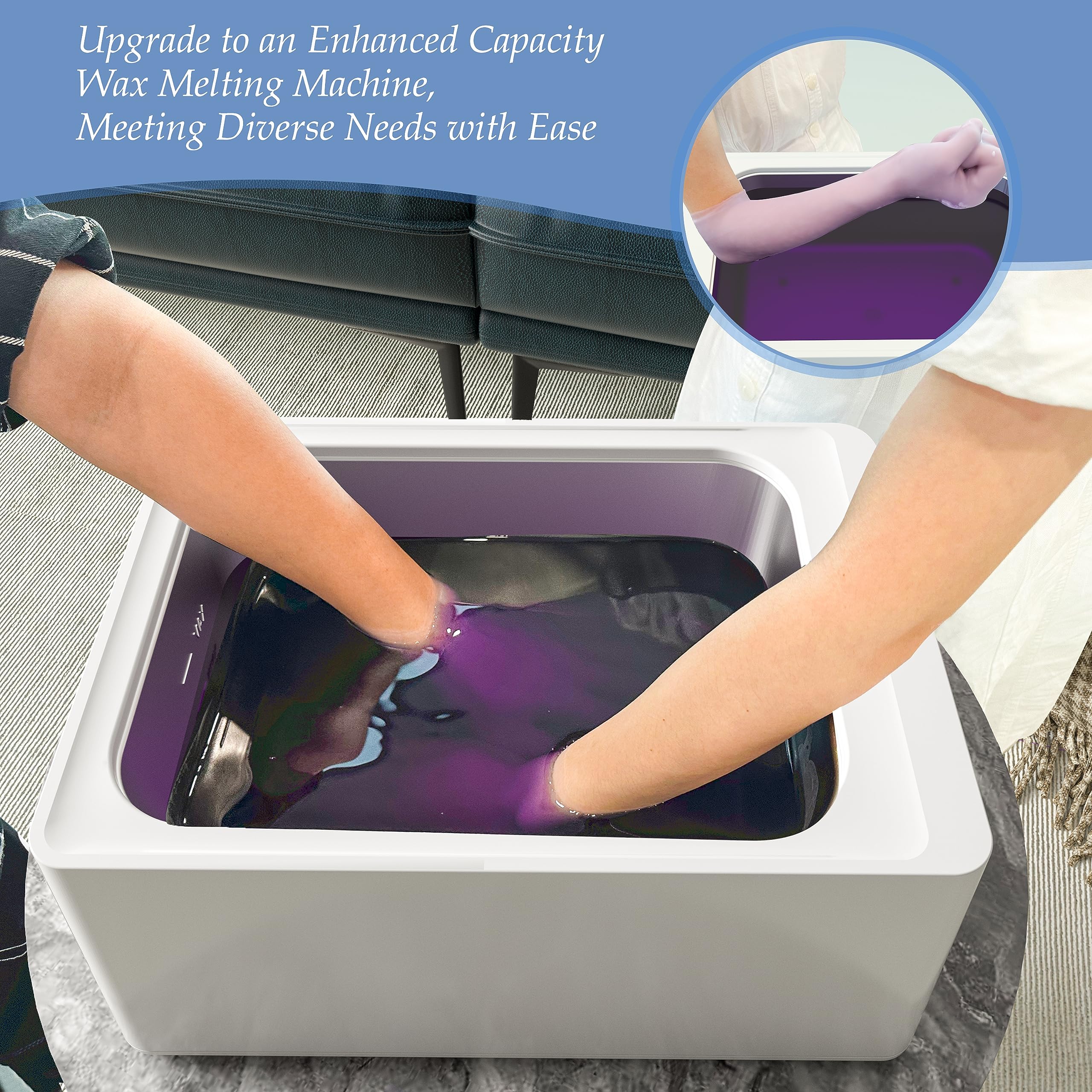 KARITE 9000ml Paraffin Wax Machine for Hands and Feet - Auto-Timer, Smart Mode & Precision Temperature Control Wax Warmer Kit with 16PCs Refills - Perfect for Spa, Nail Salon & Home Relaxation Therapy