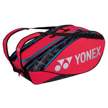 Yonex 92229 Pro Badminton & Tennis Racket Bag - Holds 9 Rackets - Perfect for Court Sports & Tournament Play