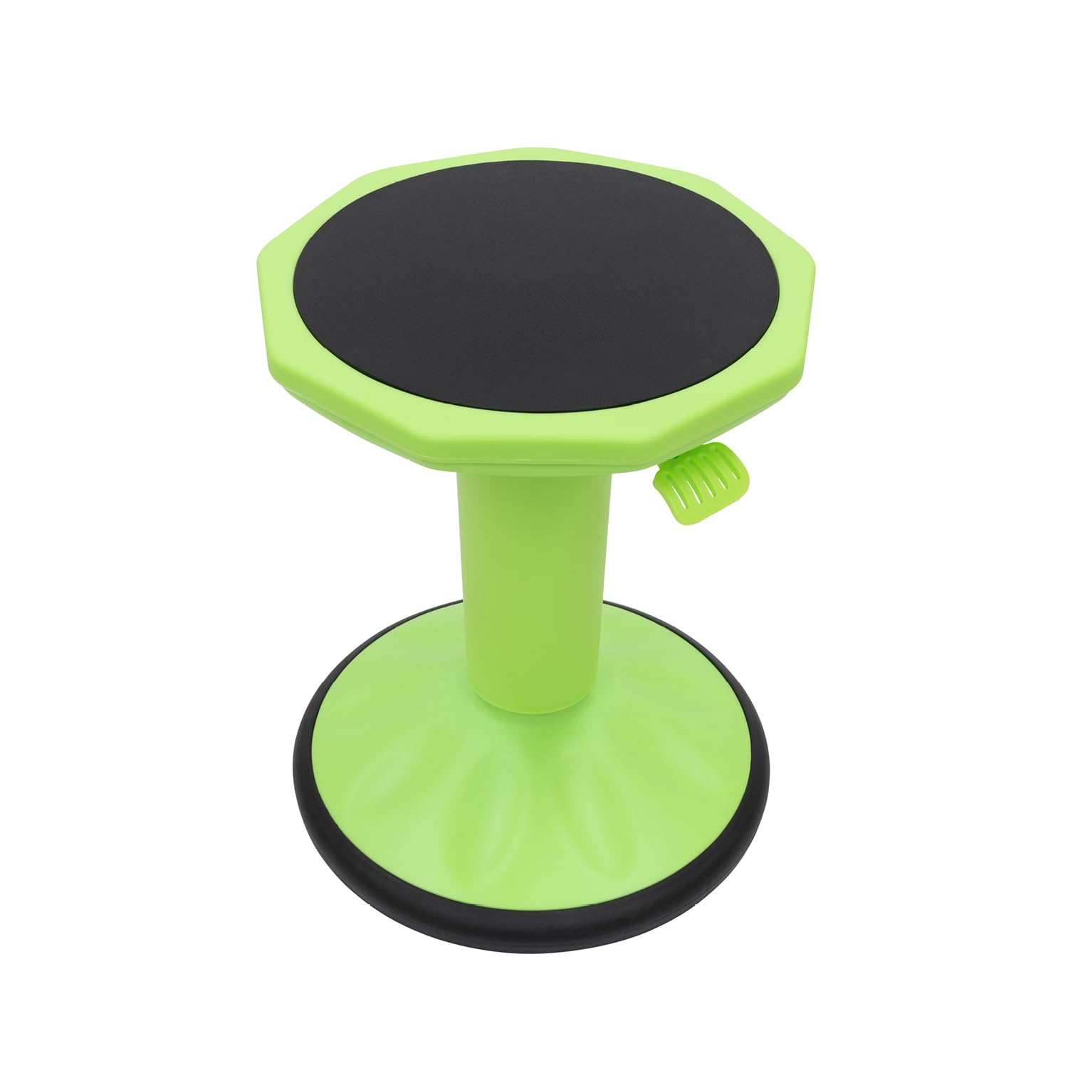 Pearington SitFree Height Adjustable Wobble Stool - Ergonomic Active Seating Chair for Kids & Adults - Perfect for Classroom, Office & Home Use - Green