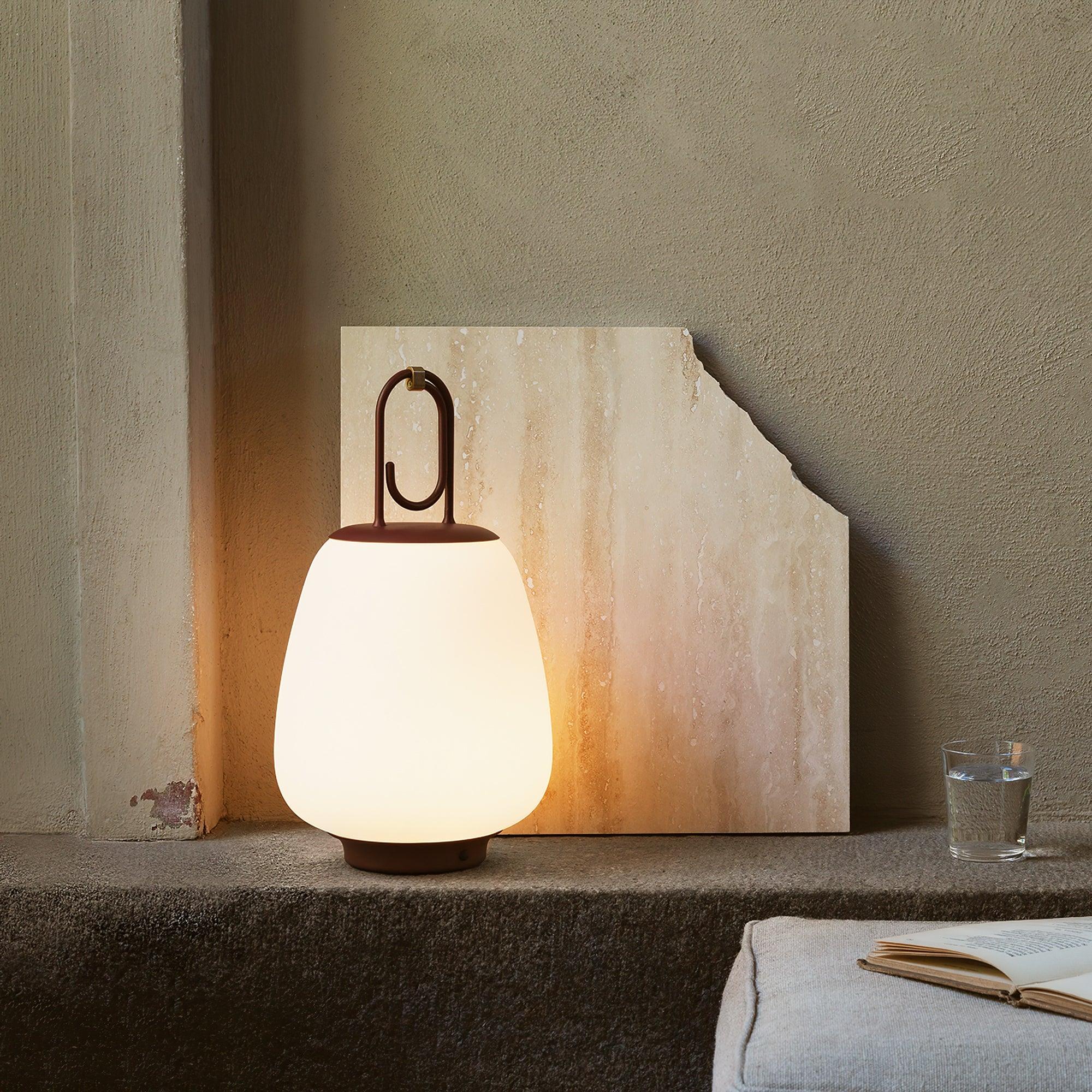 Hyggelite LED Lantern Table Lamp - Portable Indoor/Outdoor Lighting for Camping, Patio, Garden & Home Decor