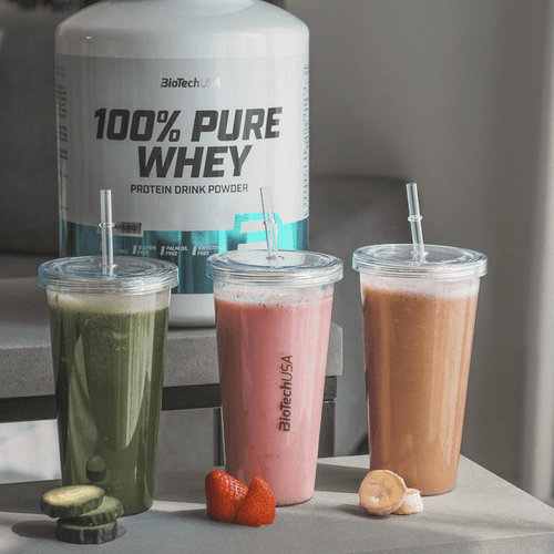 BioTechUSA 100% Pure Whey Protein Powder - 5lb (2.27kg) Vanilla Flavor for Muscle Recovery & Growth - Post-Workout Shake for Gym & Fitness Enthusiasts