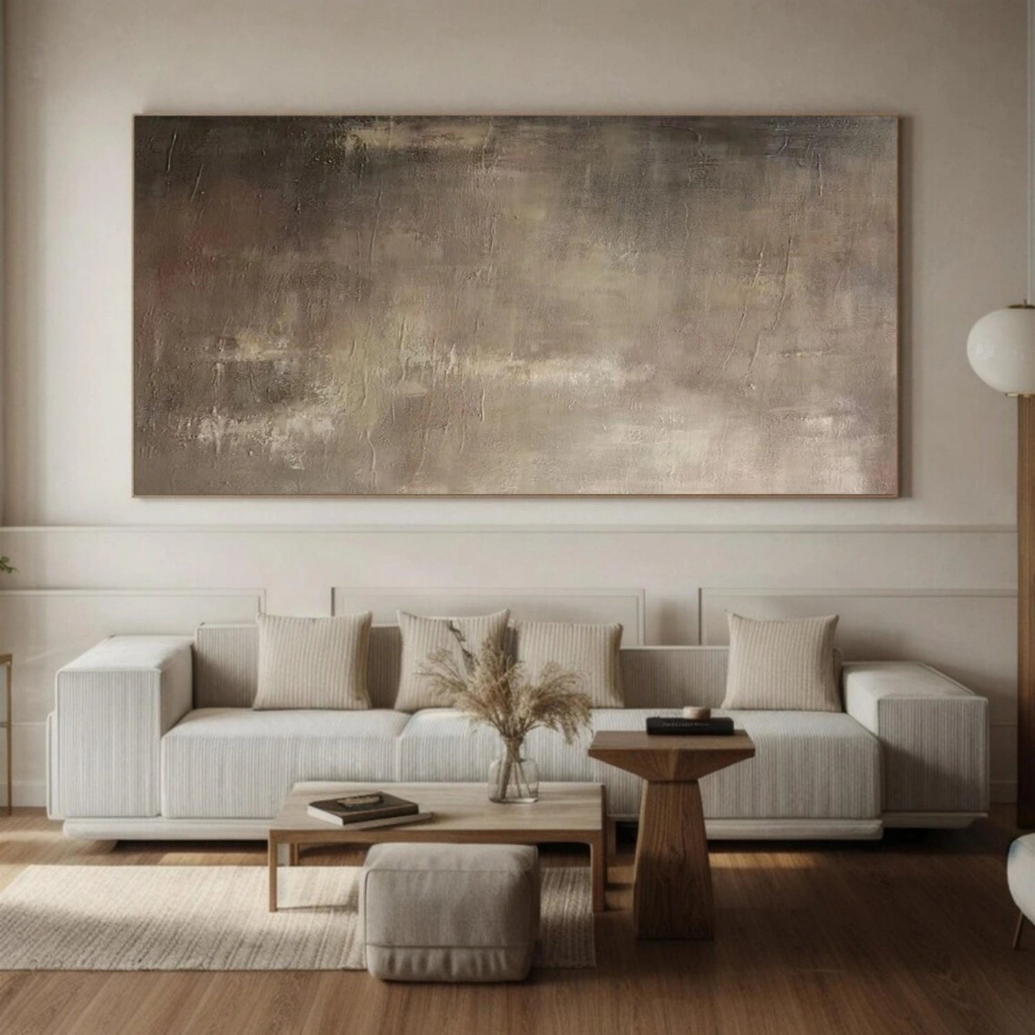 Beige & Brown Abstract Wall Art Print #BB162 - Modern Home Decor for Living Room, Bedroom & Office