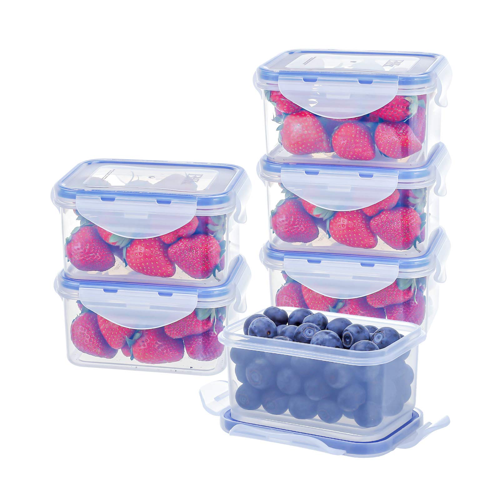 **EASYLOCK 6-Pack 500ML Airtight Food Storage Containers with Lids – Reusable Meal Prep Containers, Freezer-Safe Plastic Food Boxes for Snacks, Leftovers & Kitchen Organization – Perfect for Meal Prep, Office Lunch & Food Storage**
