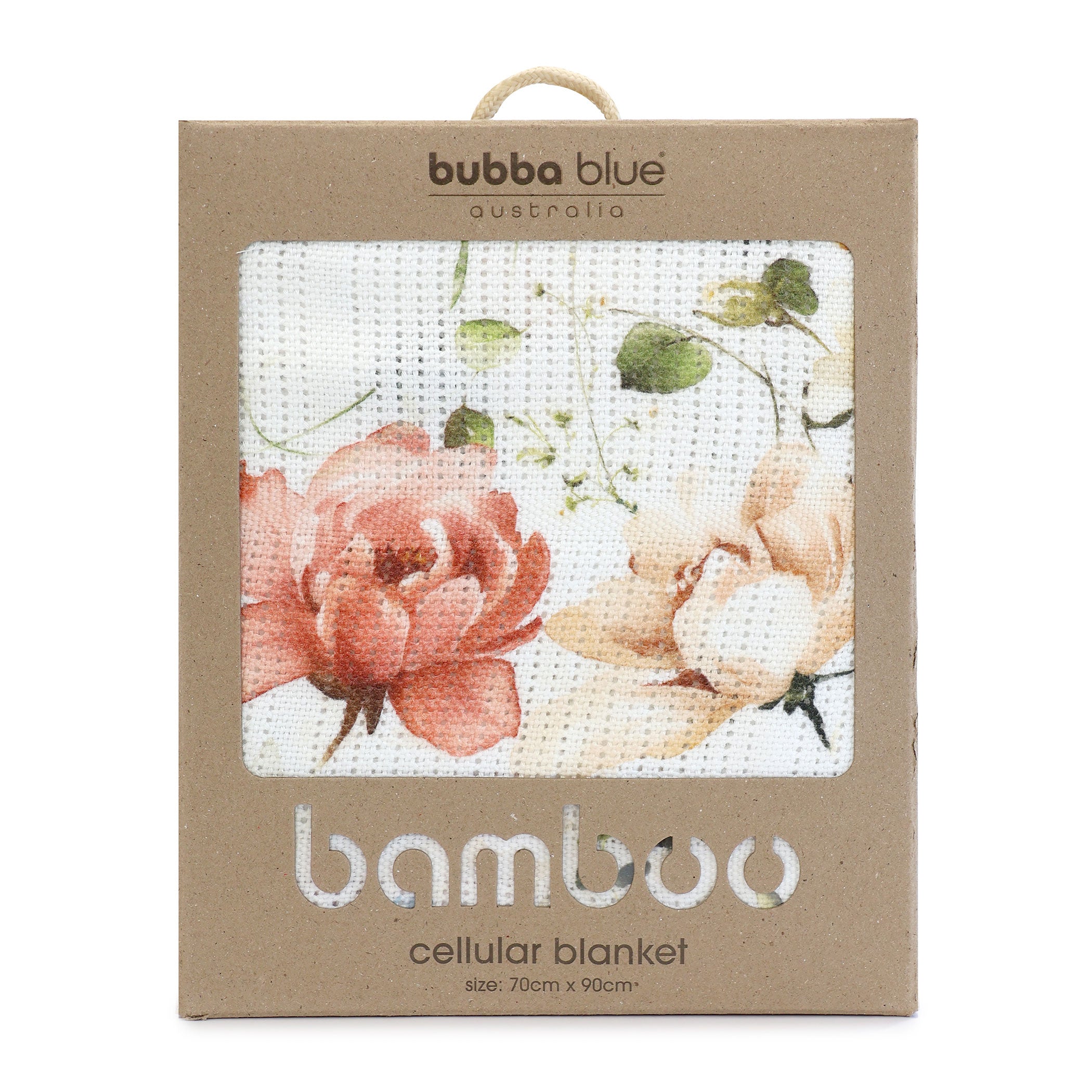 Soft & Breathable Peonies Bamboo Cellular Blanket - Lightweight Summer Blanket for Baby, Kids & Adults - Perfect for Nursery, Bedroom & Outdoor Use