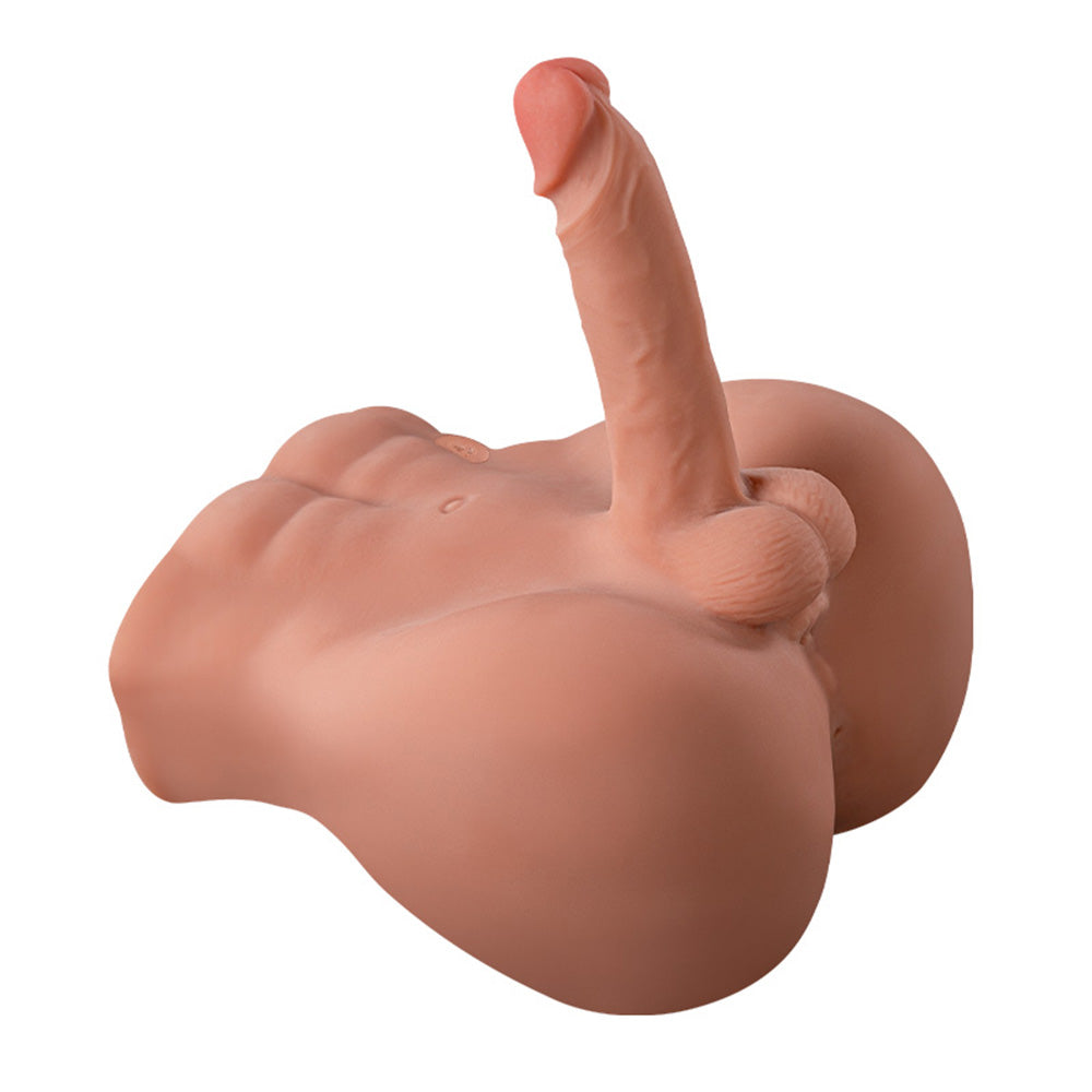 Realistic Male Sex Doll with Thrusting Vibrating Dildo & Anal Opening - Lifelike Adult Toy for Women & Couples - Perfect for Solo Pleasure, Roleplay & Spicing Up Relationships